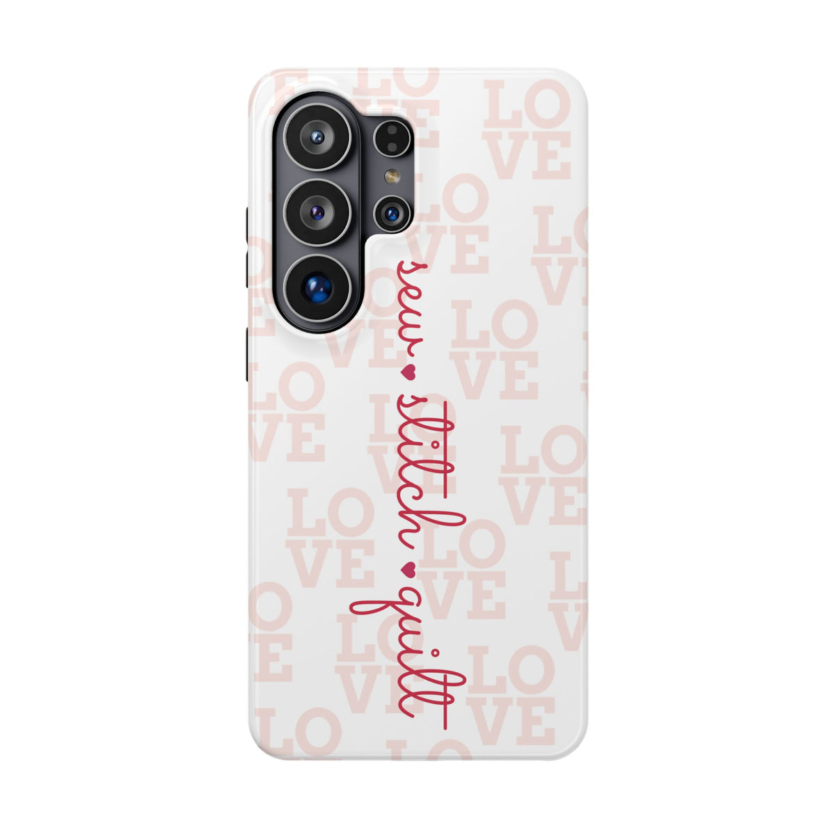 Sew • Stitch • Quilt Love Pattern | Magnetic Impact Case Samsung