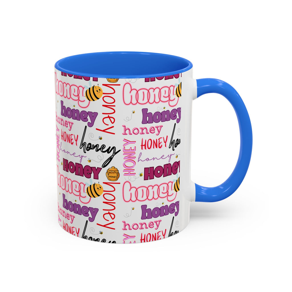 Honey Script Pattern Mug | Colorful Ceramic Mug