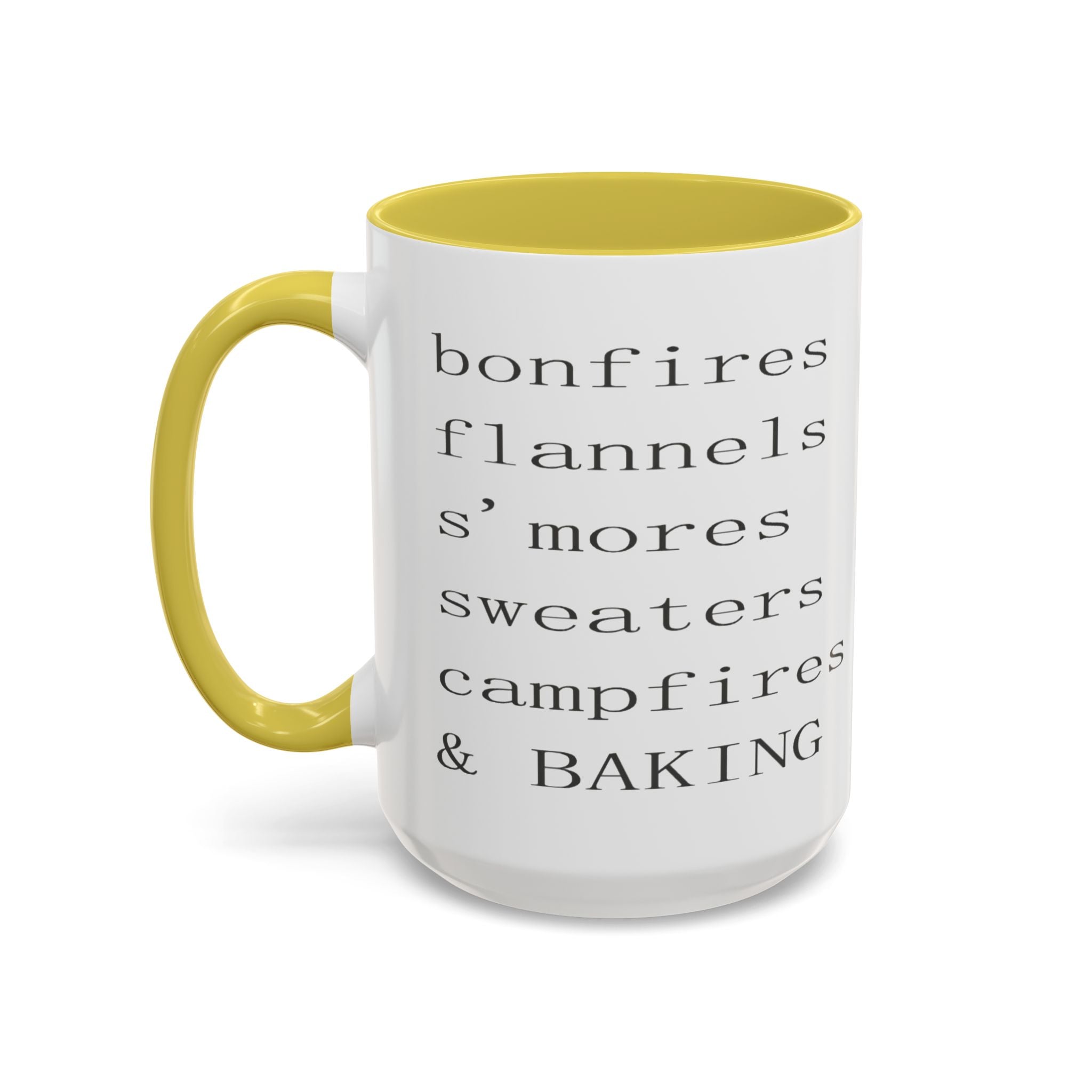 Minimalist Line Text Coffee Mug | Color Accent Mug