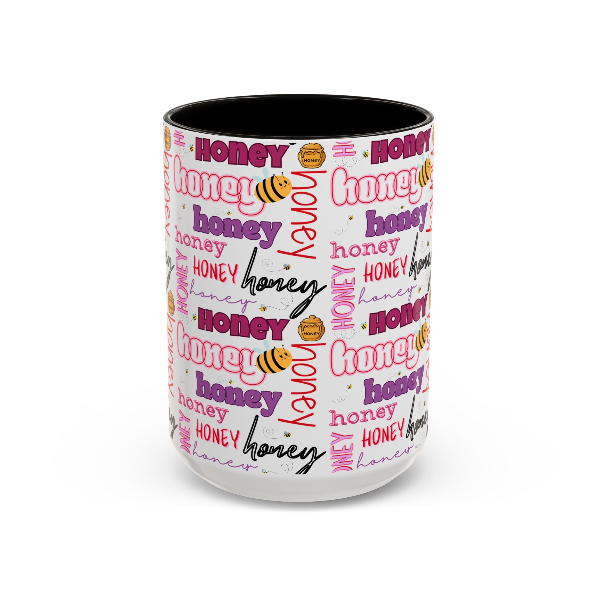 Honey Script Pattern Mug | Colorful Ceramic Mug