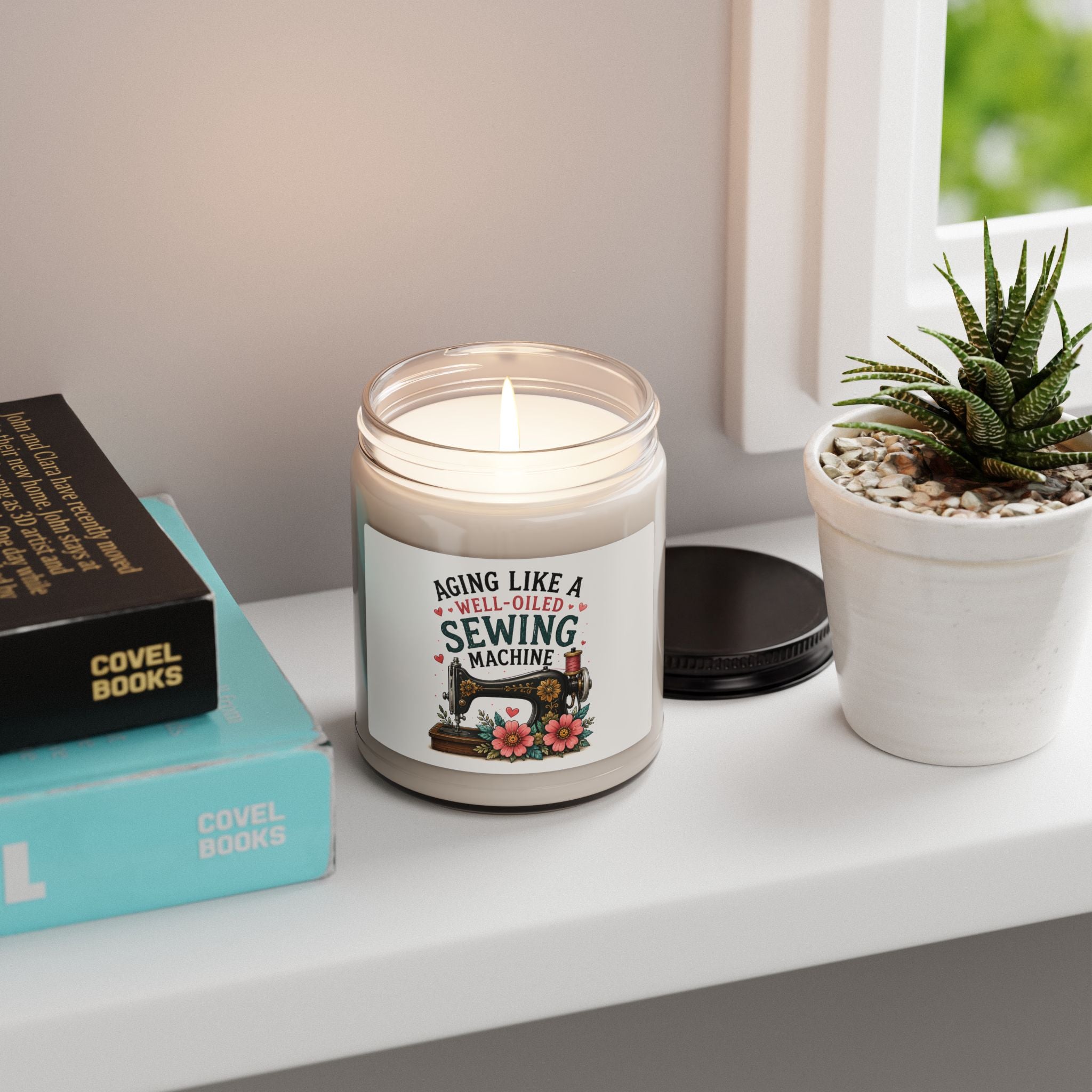 Aging Like a Well-Oiled Sewing Machine Candle | Scented Soy 9oz