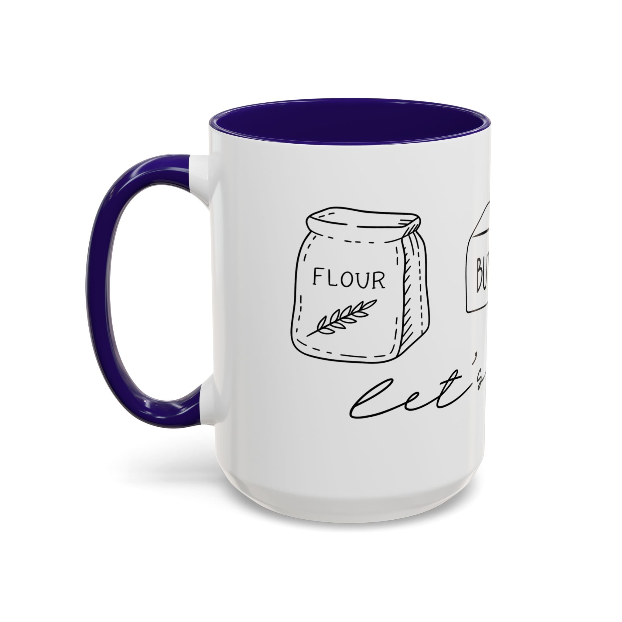 Baking Ingredients Illustration Mug | Ceramic Mug