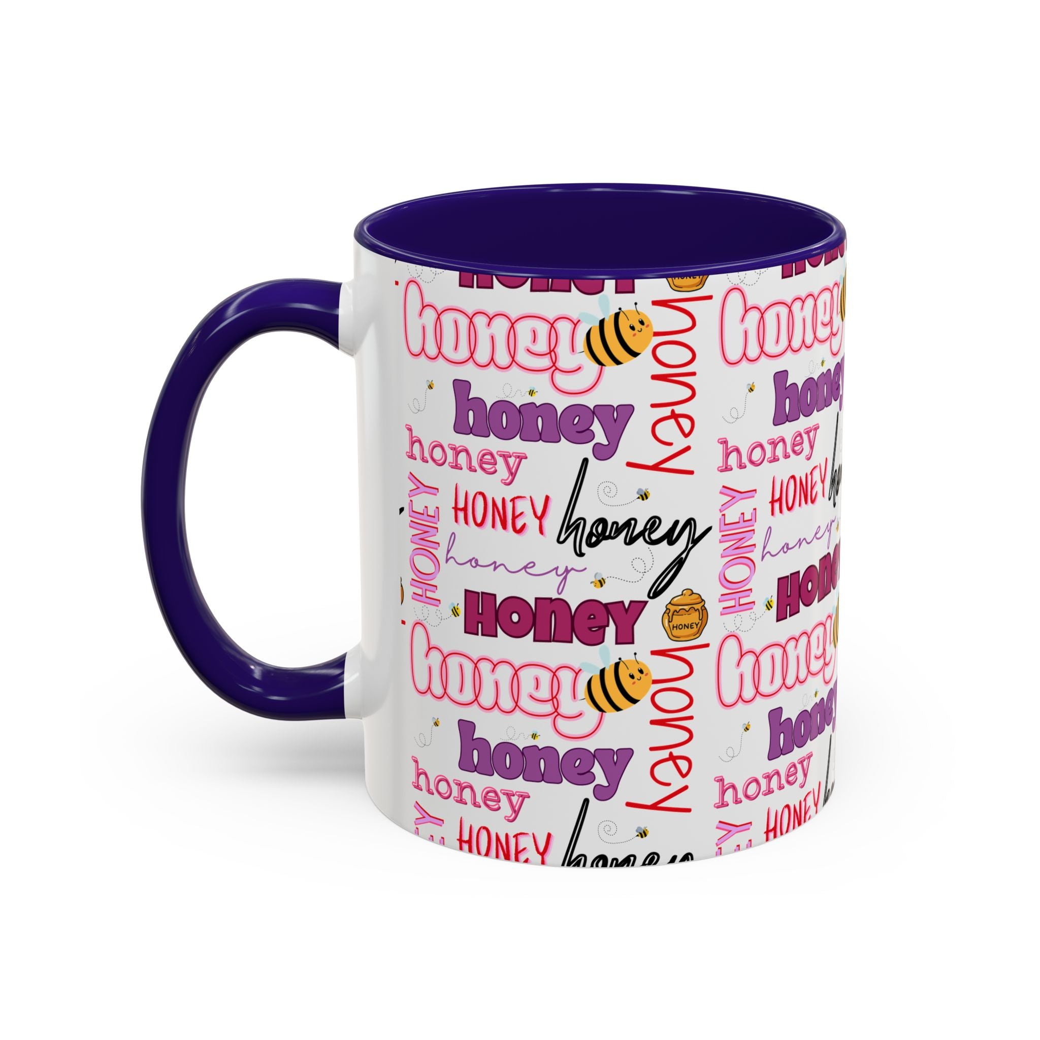 Honey Script Pattern Mug | Colorful Ceramic Mug