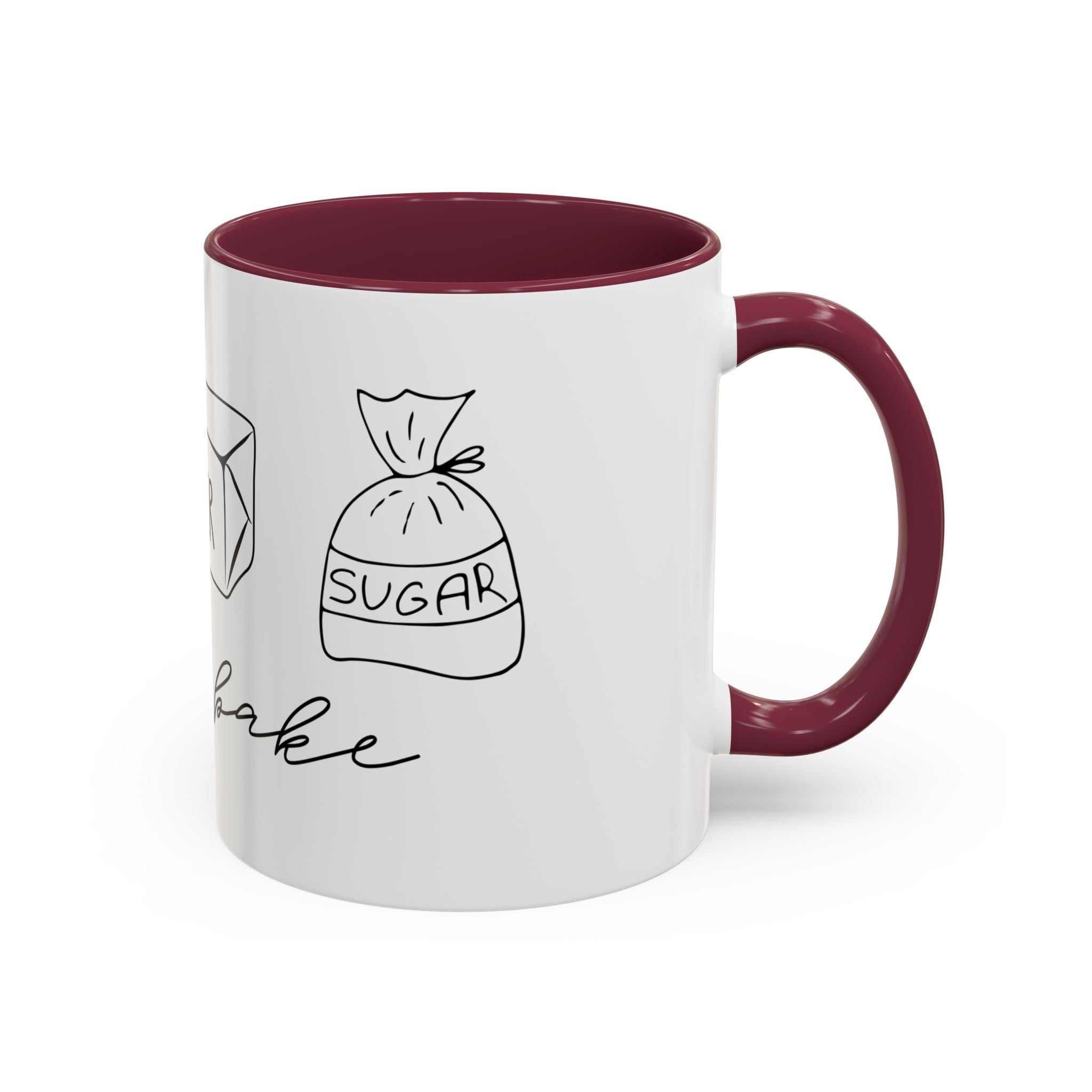 Baking Ingredients Illustration Mug | Ceramic Mug
