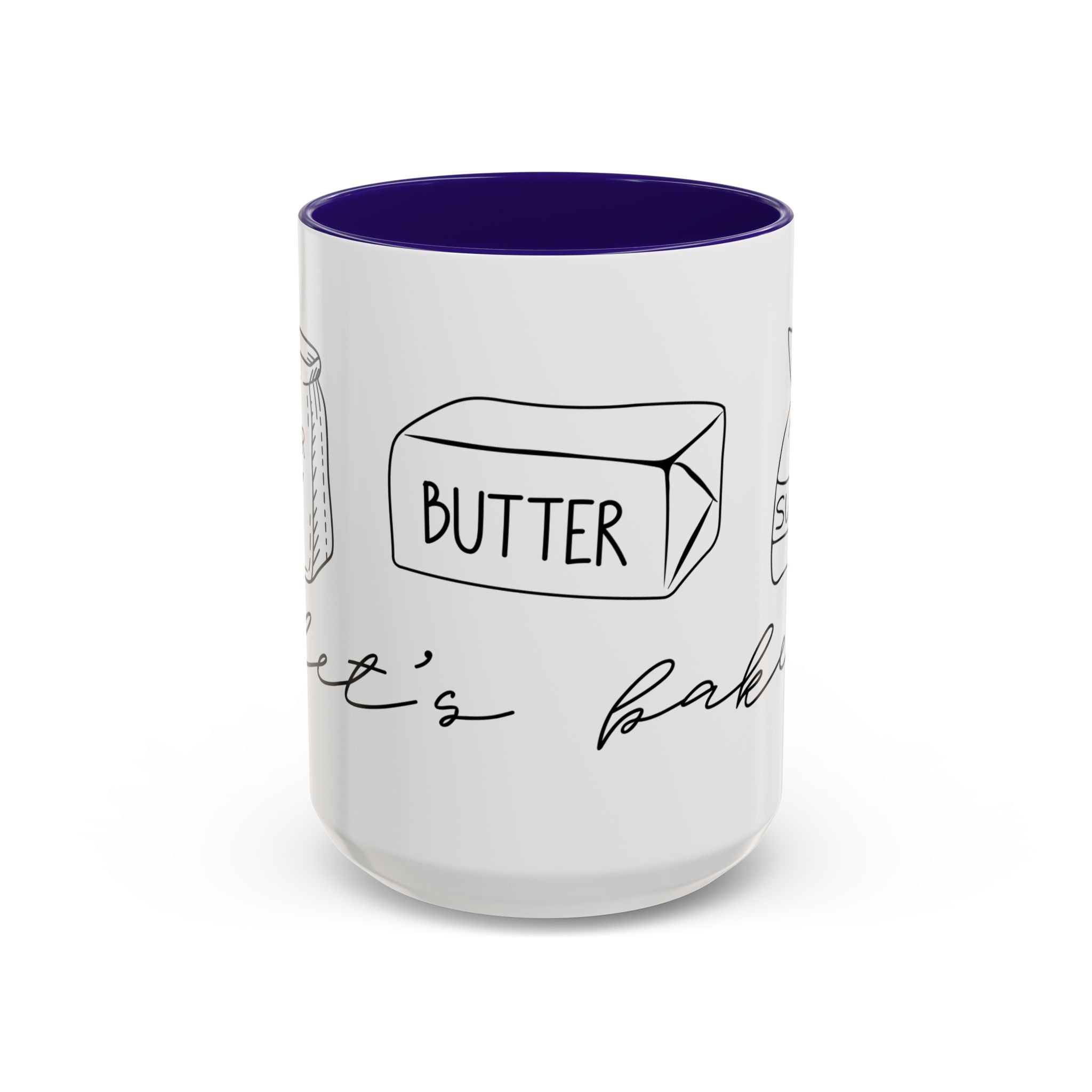 Baking Ingredients Illustration Mug | Ceramic Mug