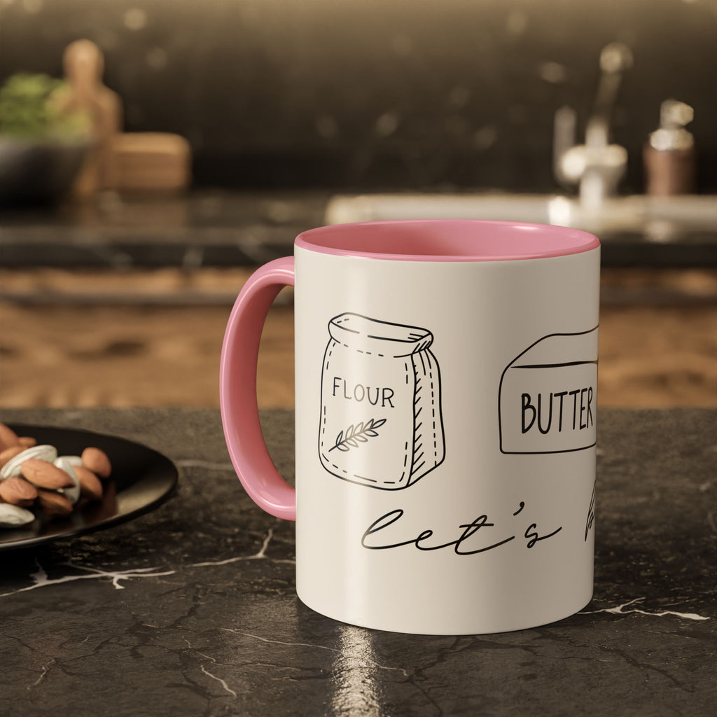 Baking Ingredients Illustration Mug | Ceramic Mug