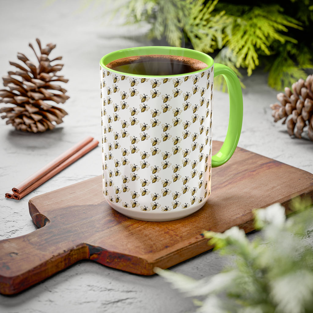 Honey Bee Pattern Mug | Ceramic Coffee Cup