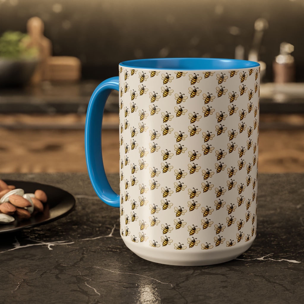 Honey Bee Pattern Mug | Ceramic Coffee Cup