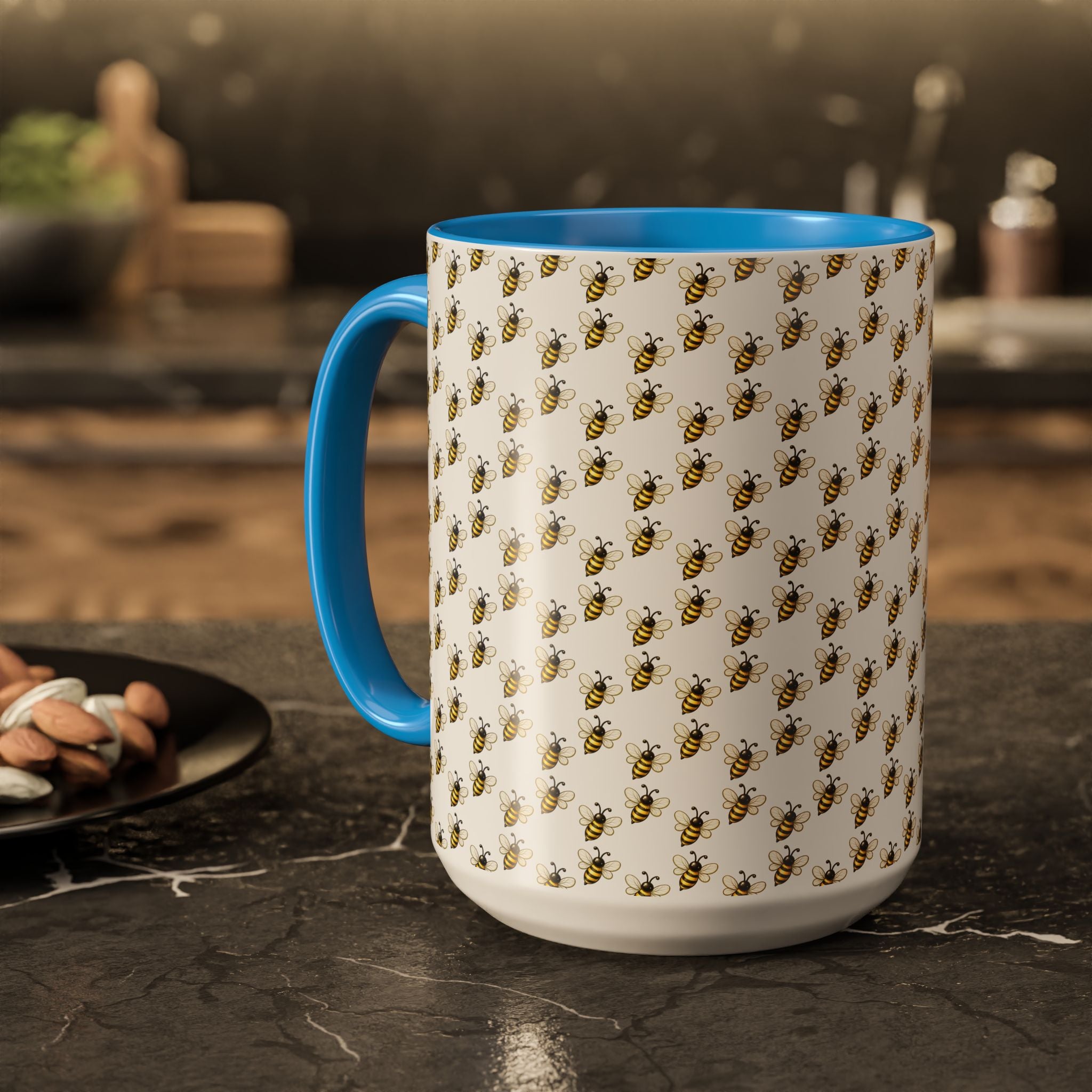 Honey Bee Pattern Mug | Ceramic Coffee Cup