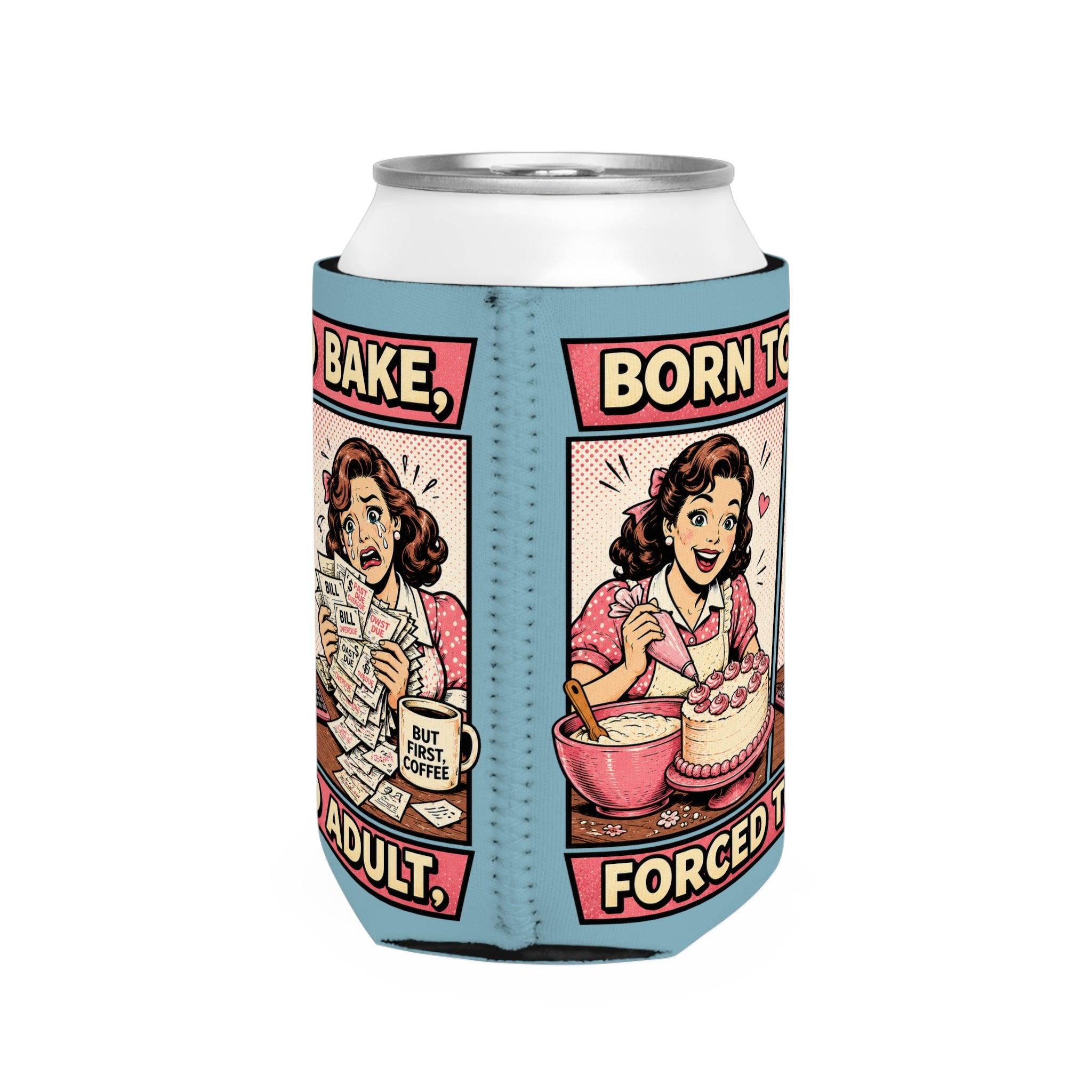 born to bake | Koozie