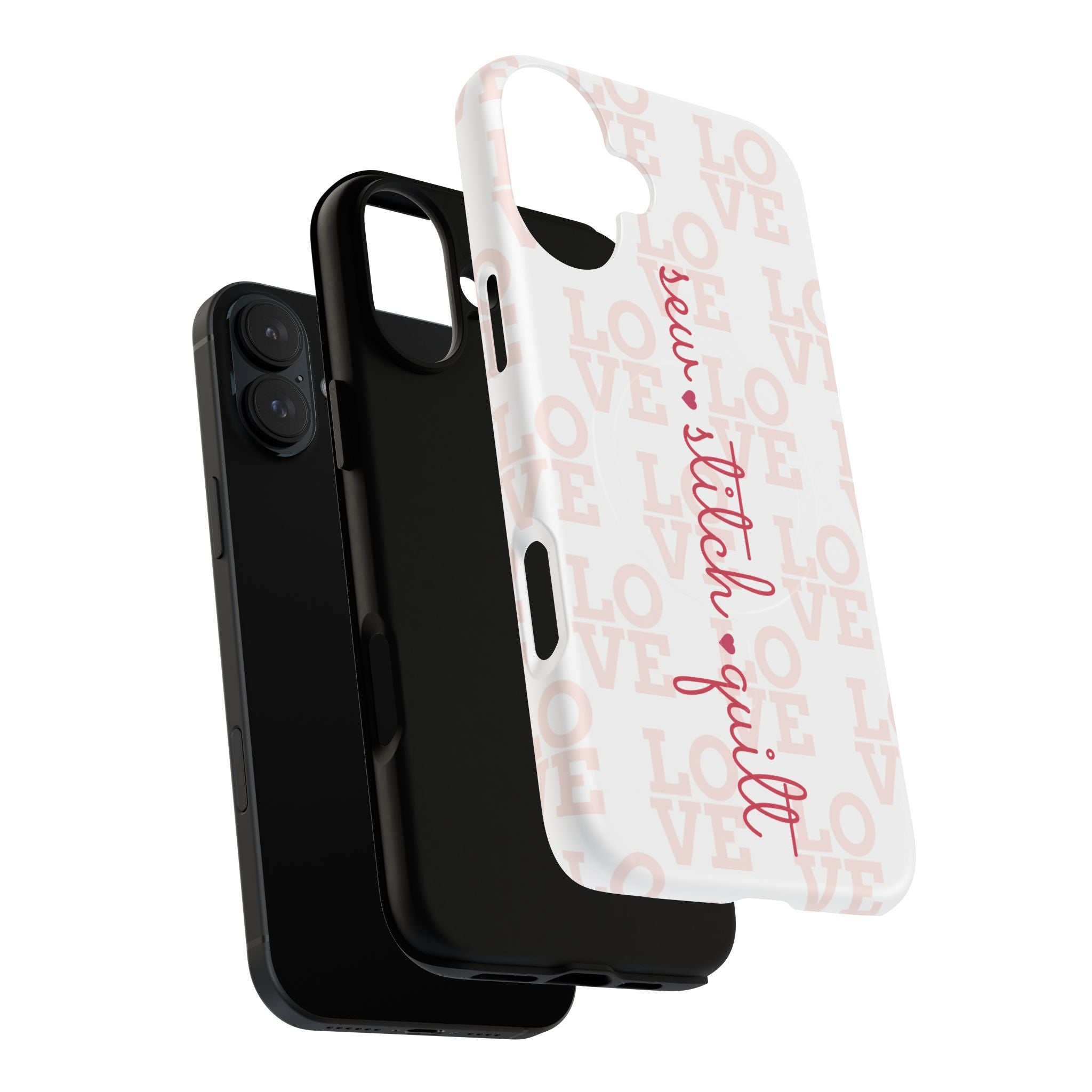 sew • stitch • quilt Love | Tough Magnetic iPhone Case