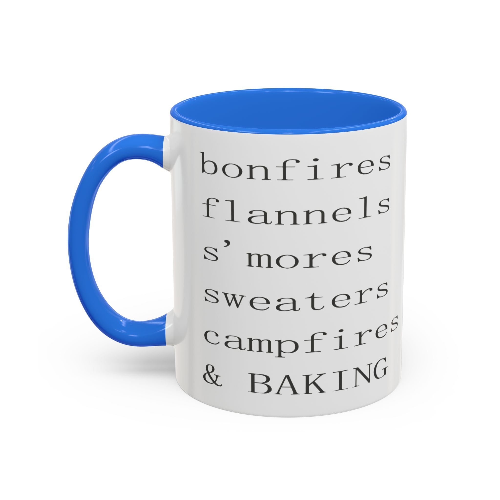 Minimalist Line Text Coffee Mug | Color Accent Mug