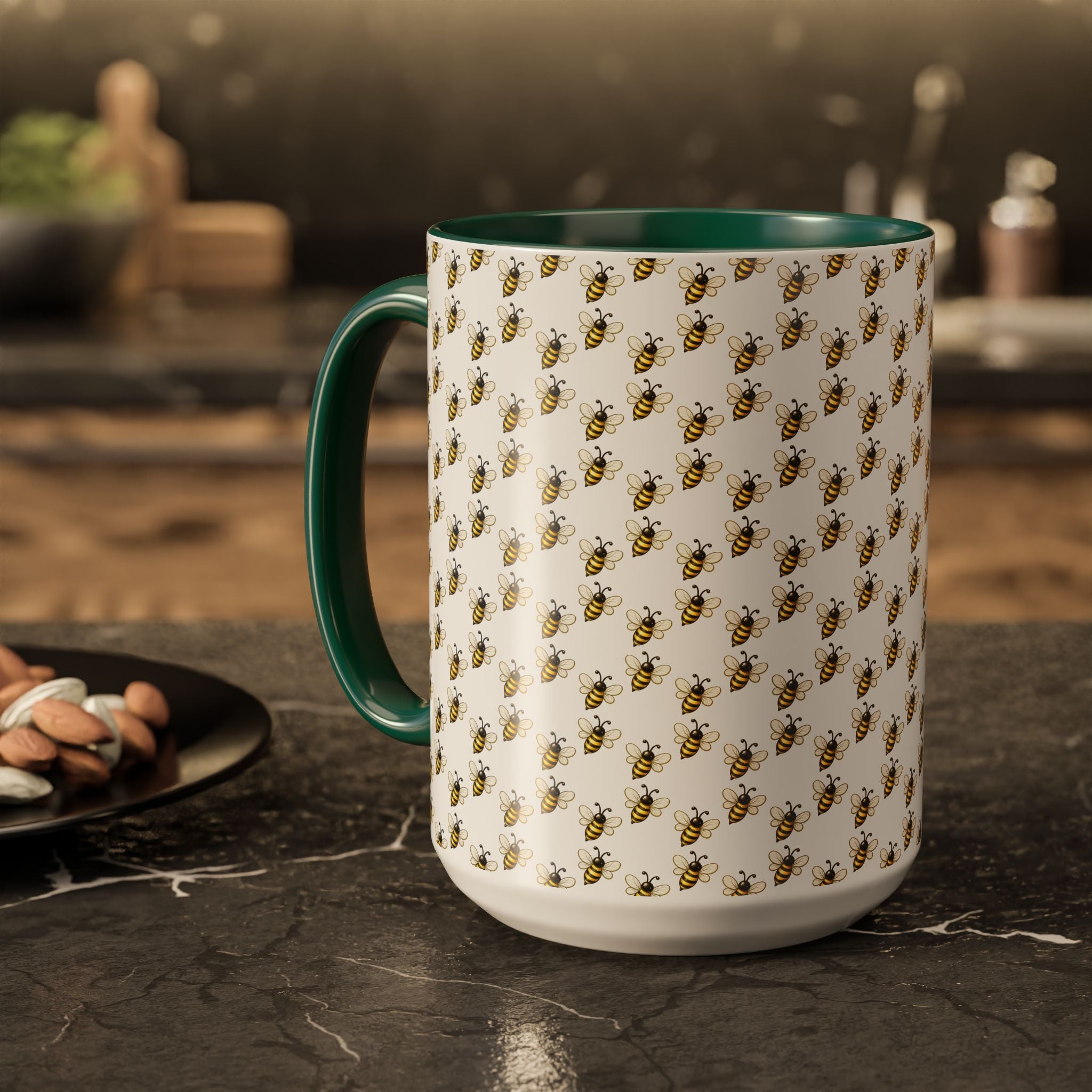 Honey Bee Pattern Mug | Ceramic Coffee Cup