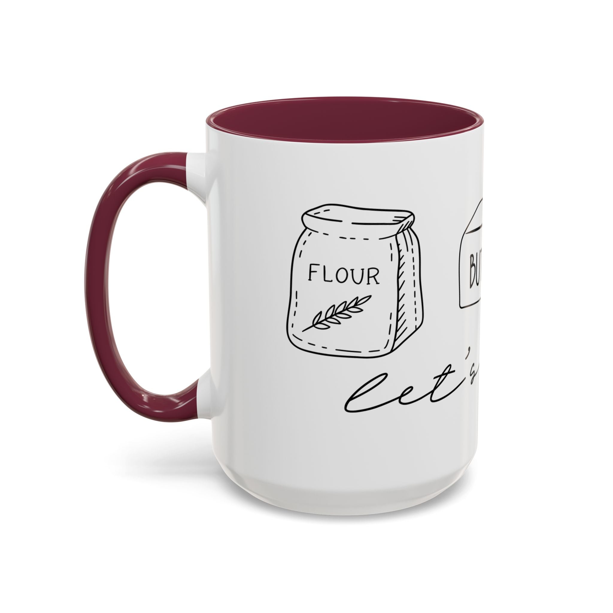 Baking Ingredients Illustration Mug | Ceramic Mug