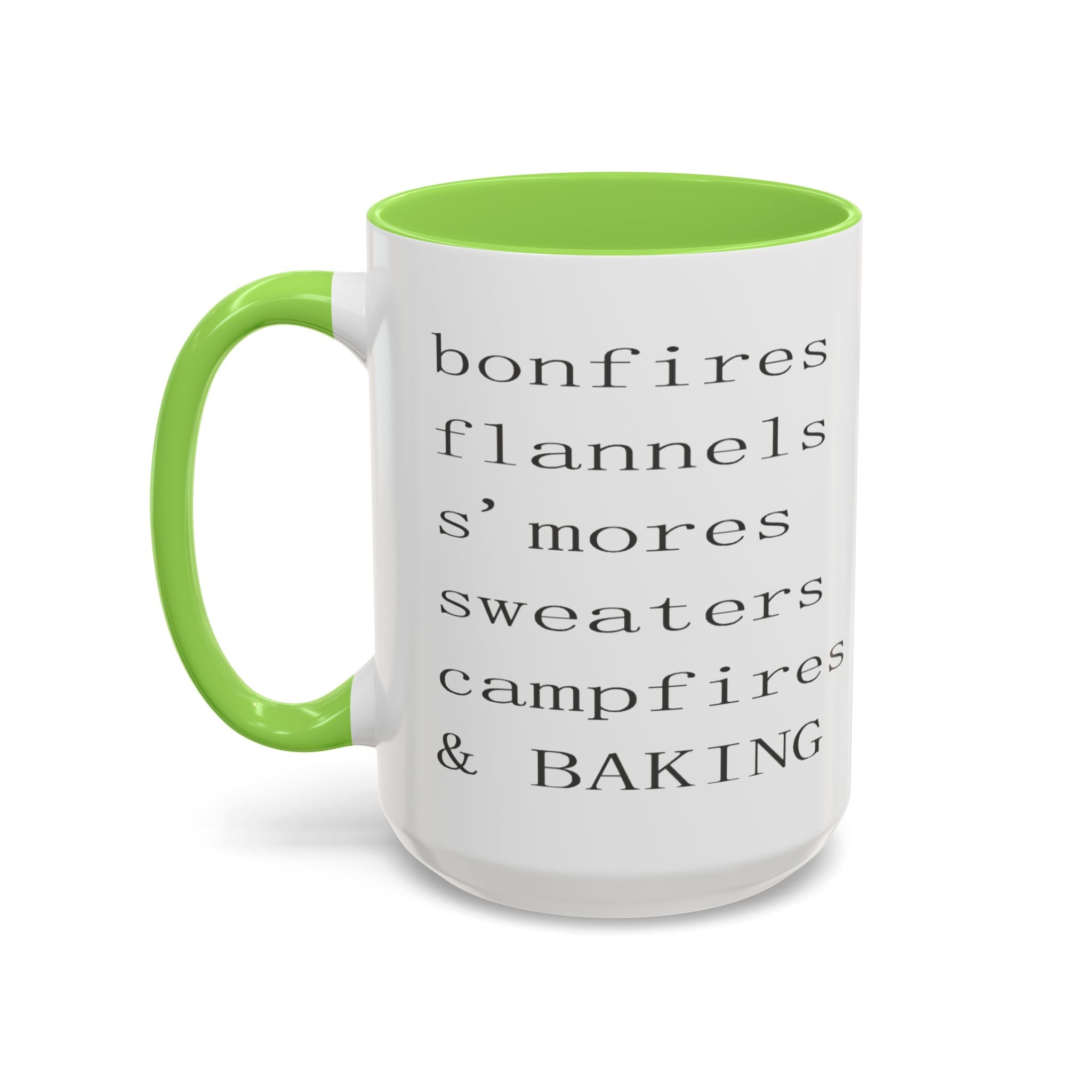 Minimalist Line Text Coffee Mug | Color Accent Mug