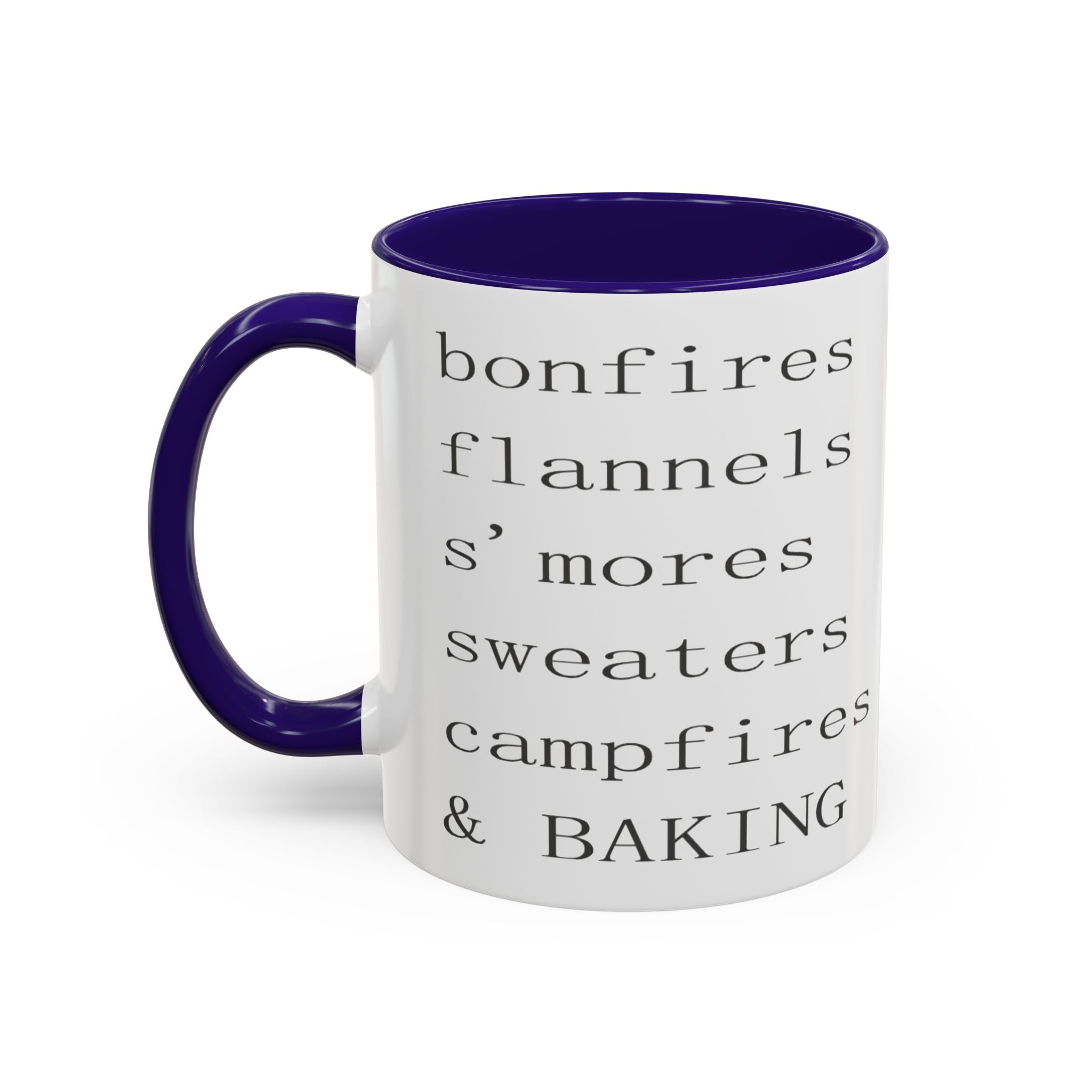 Minimalist Line Text Coffee Mug | Color Accent Mug