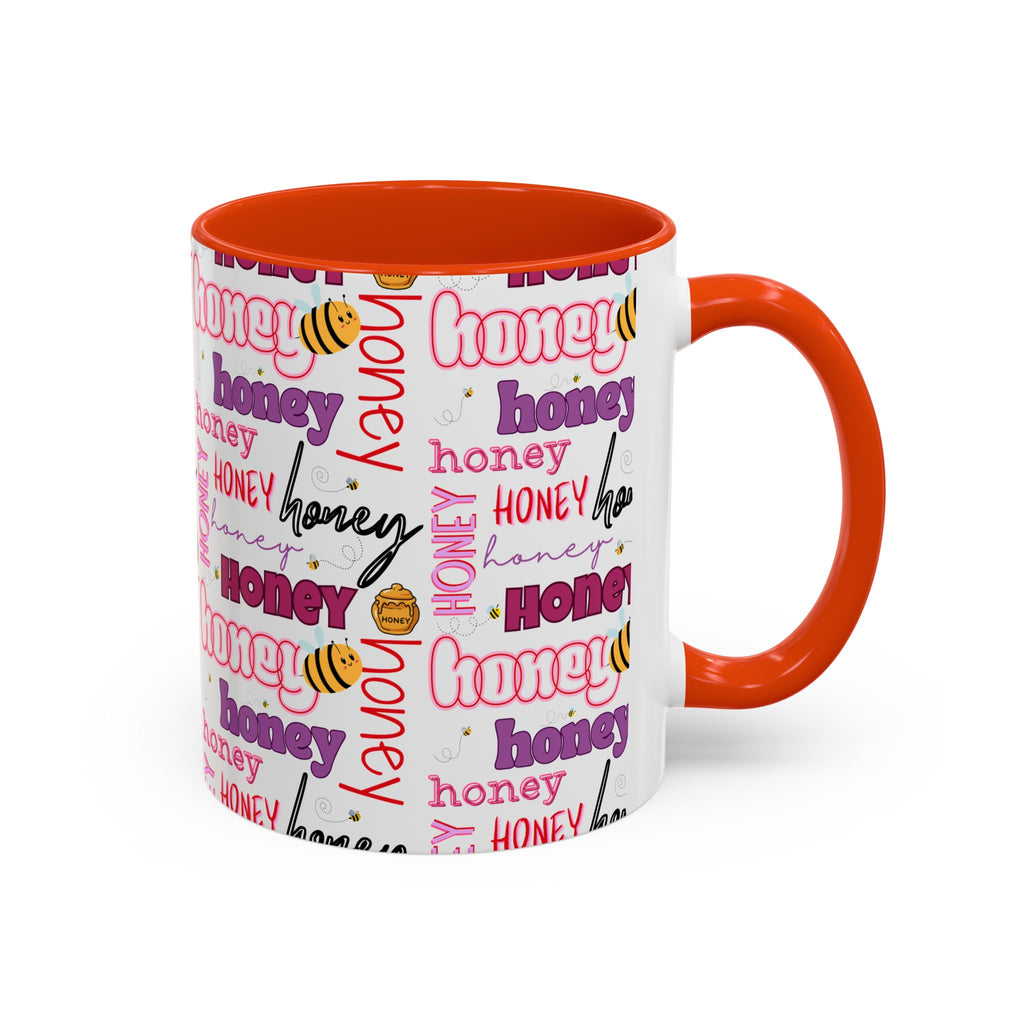 Honey Script Pattern Mug | Colorful Ceramic Mug