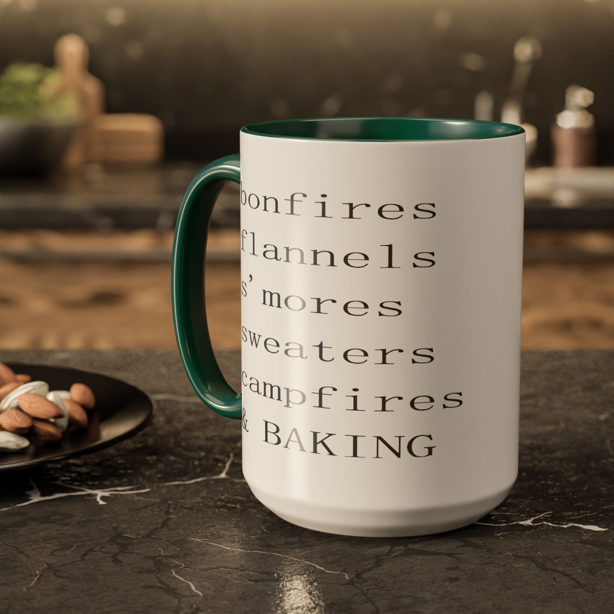 Minimalist Line Text Coffee Mug | Color Accent Mug