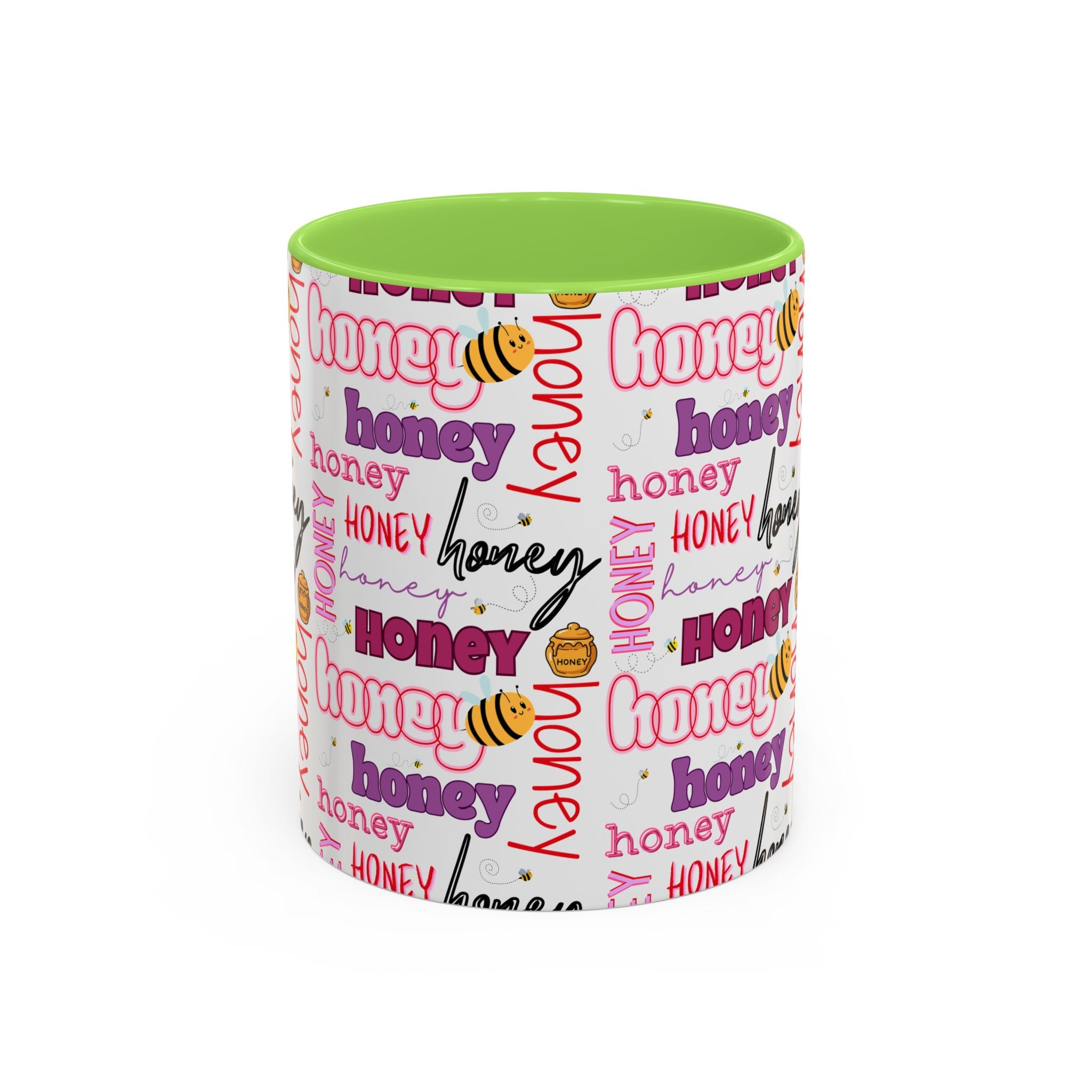 Honey Script Pattern Mug | Colorful Ceramic Mug