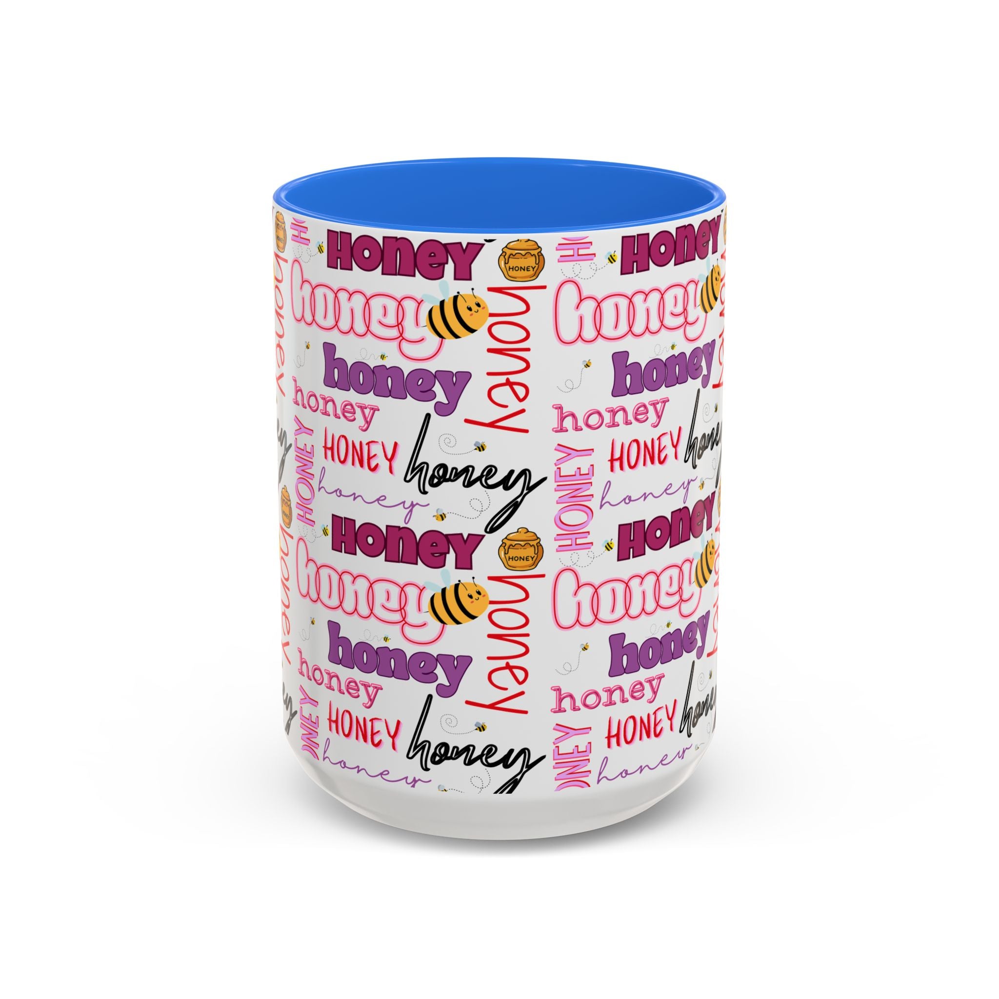 Honey Script Pattern Mug | Colorful Ceramic Mug