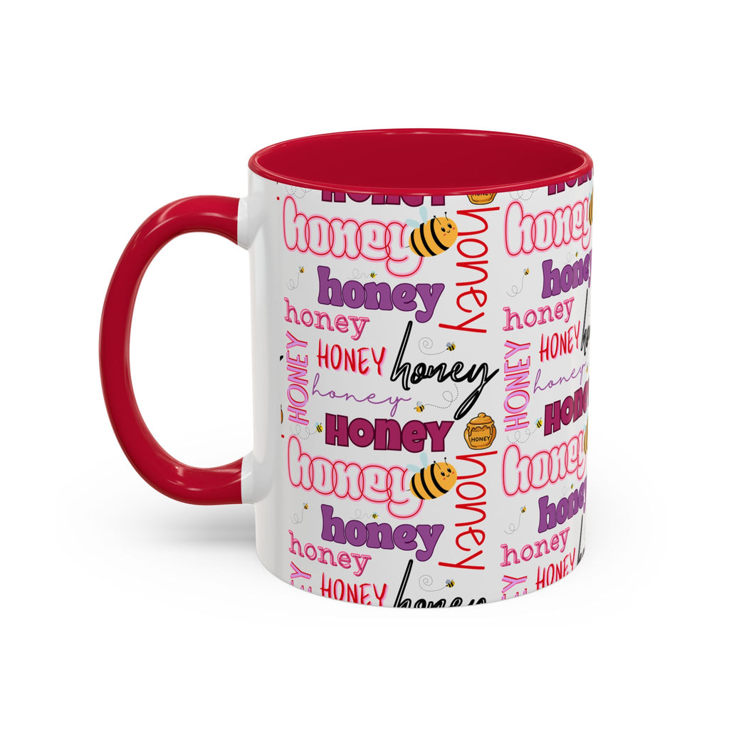 Honey Script Pattern Mug | Colorful Ceramic Mug