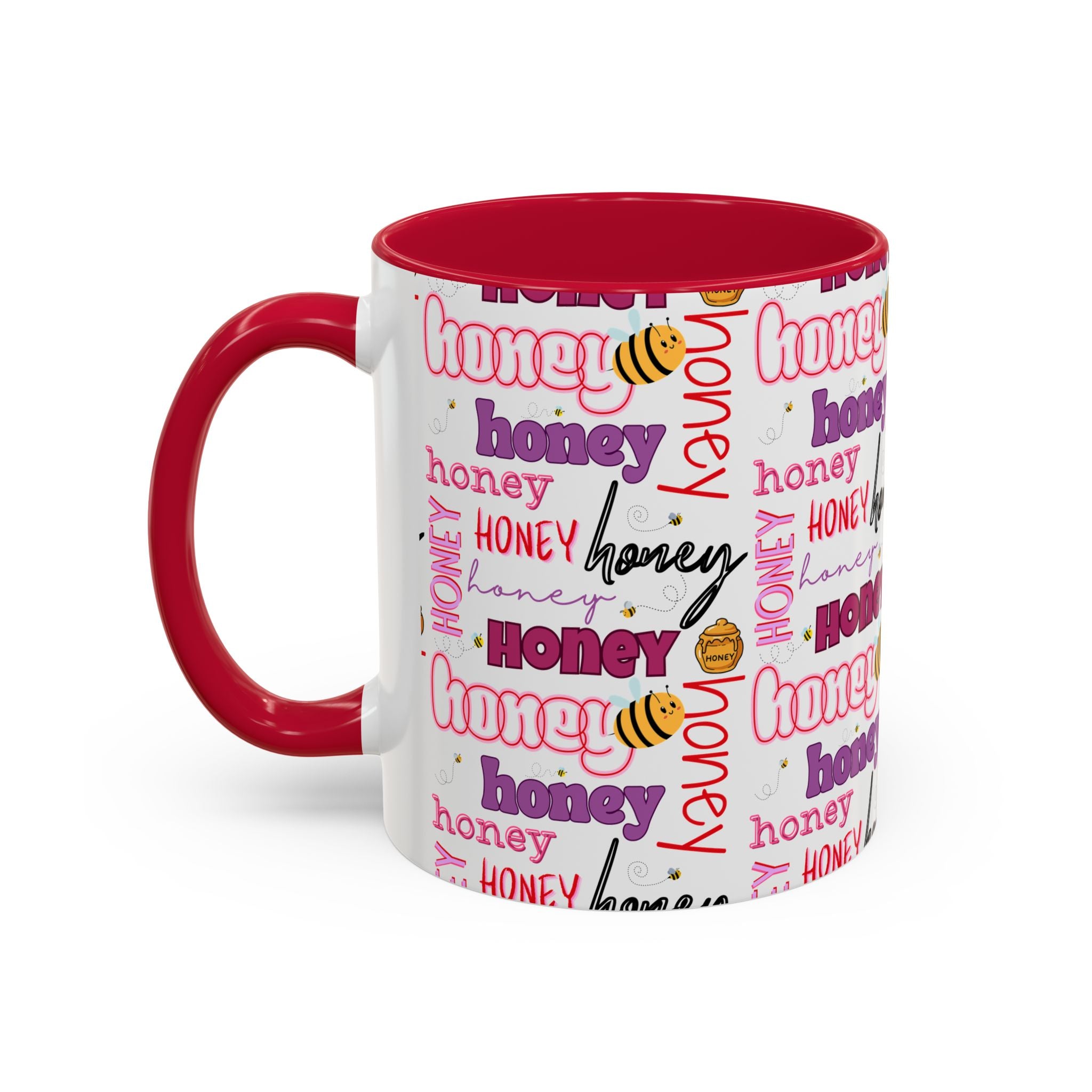 Honey Script Pattern Mug | Colorful Ceramic Mug