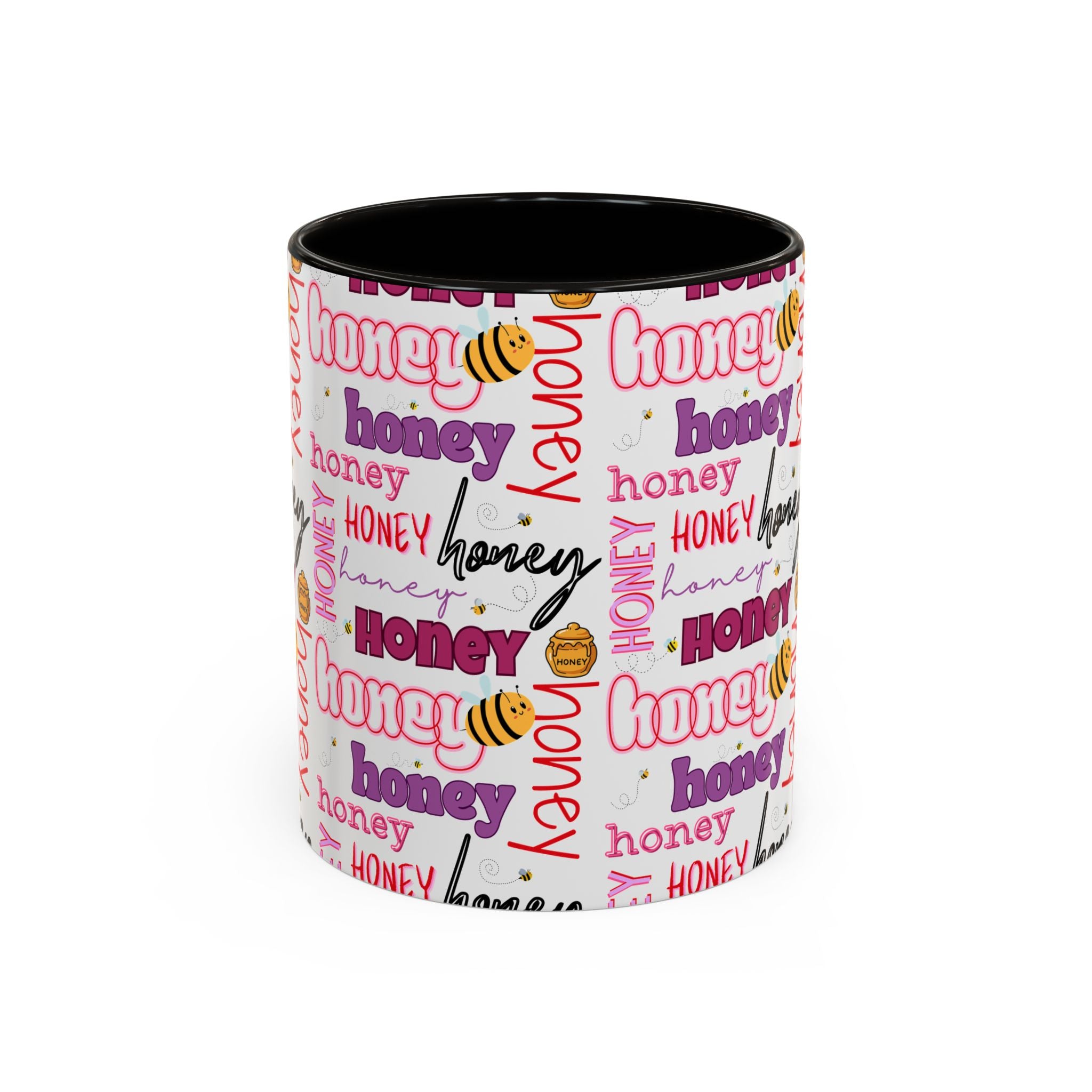 Honey Script Pattern Mug | Colorful Ceramic Mug