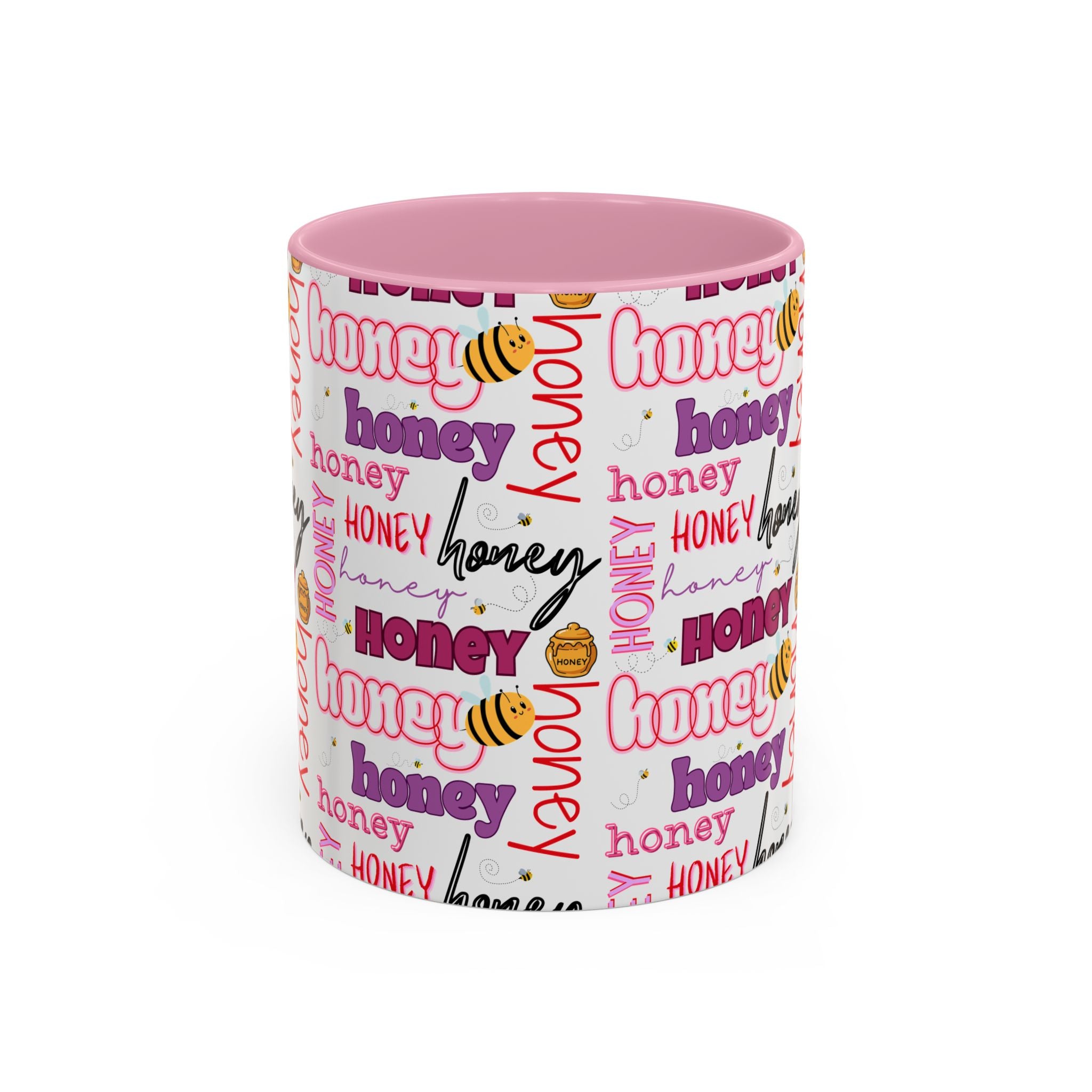 Honey Script Pattern Mug | Colorful Ceramic Mug