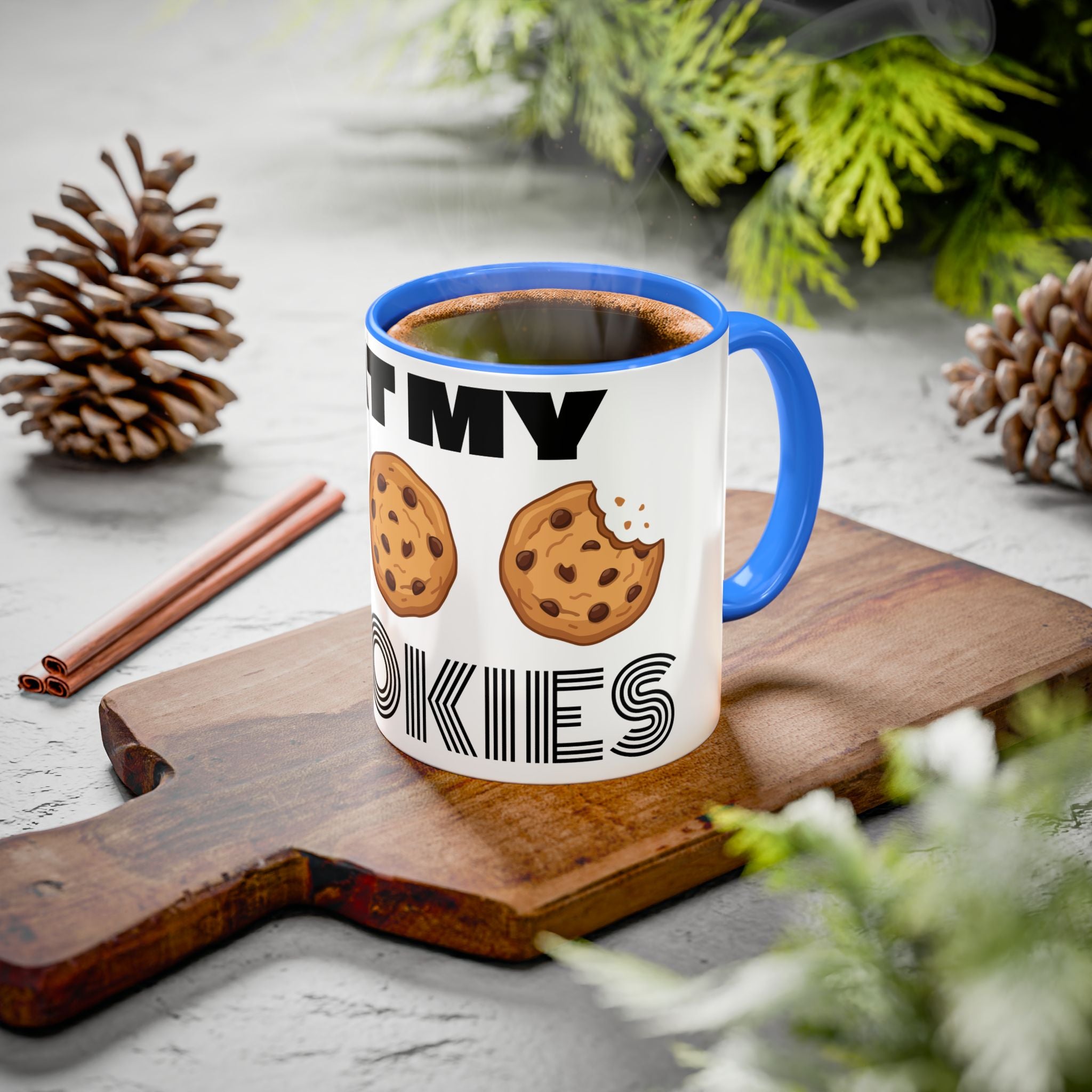 Eat My Cookies Mug | Chocolate Chip Cookie Illustration