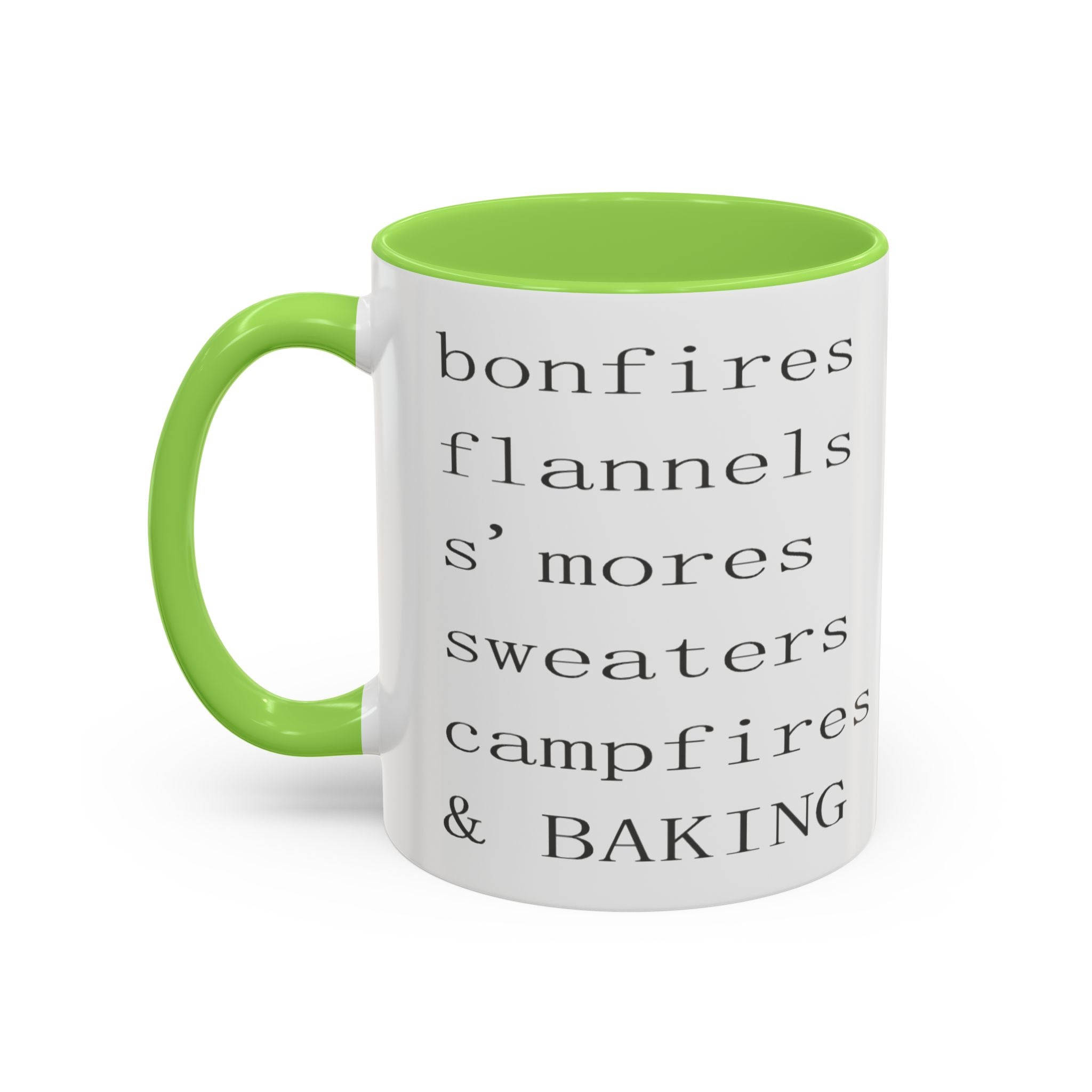 Minimalist Line Text Coffee Mug | Color Accent Mug