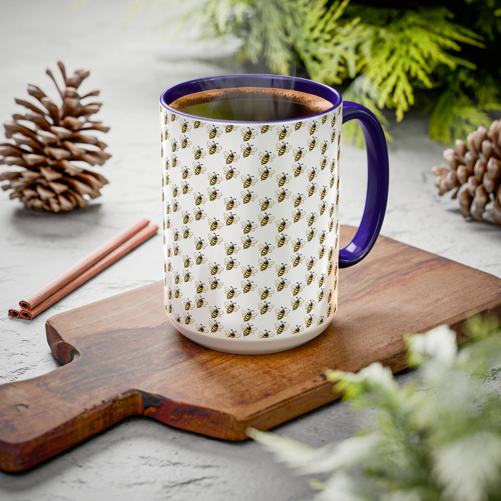 Honey Bee Pattern Mug | Ceramic Coffee Cup