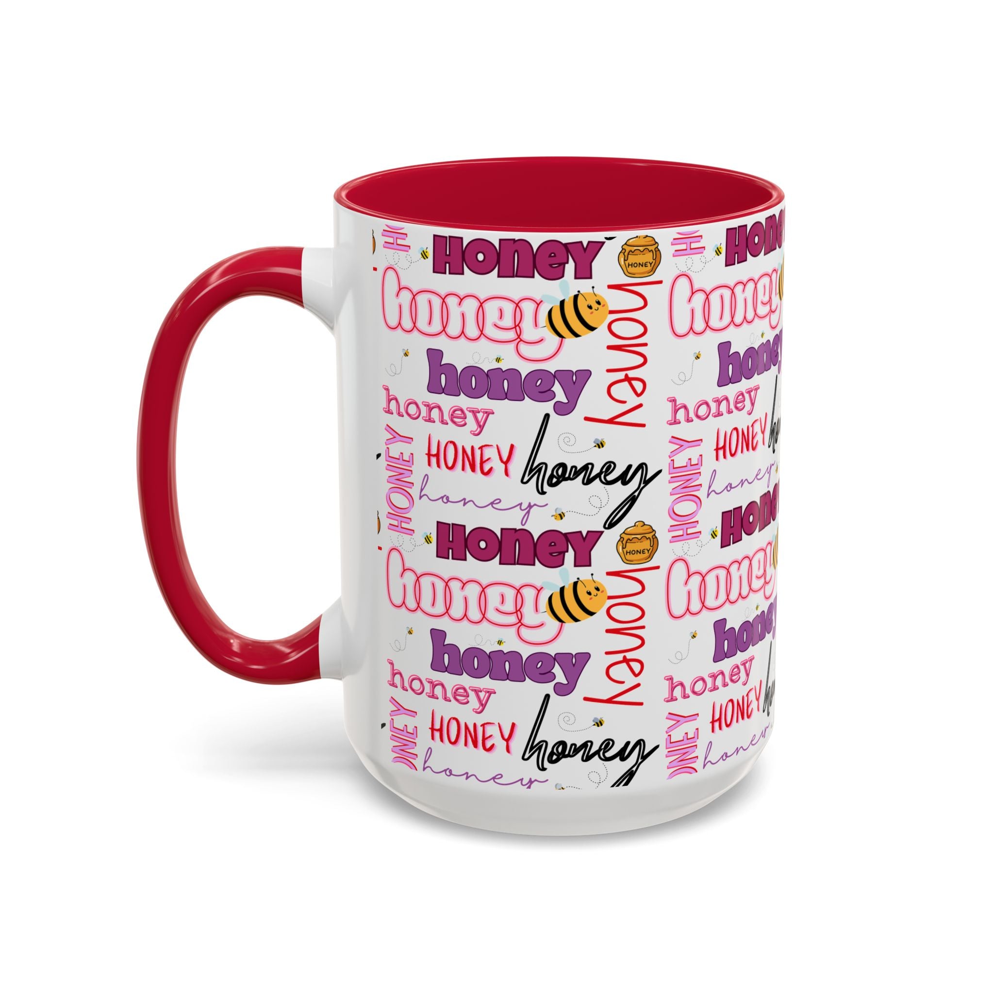 Honey Script Pattern Mug | Colorful Ceramic Mug