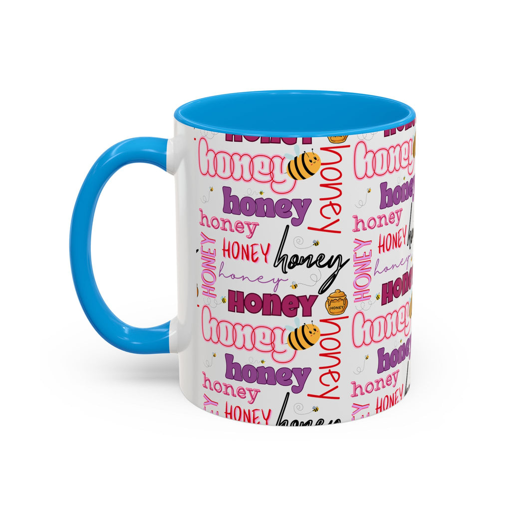 Honey Script Pattern Mug | Colorful Ceramic Mug
