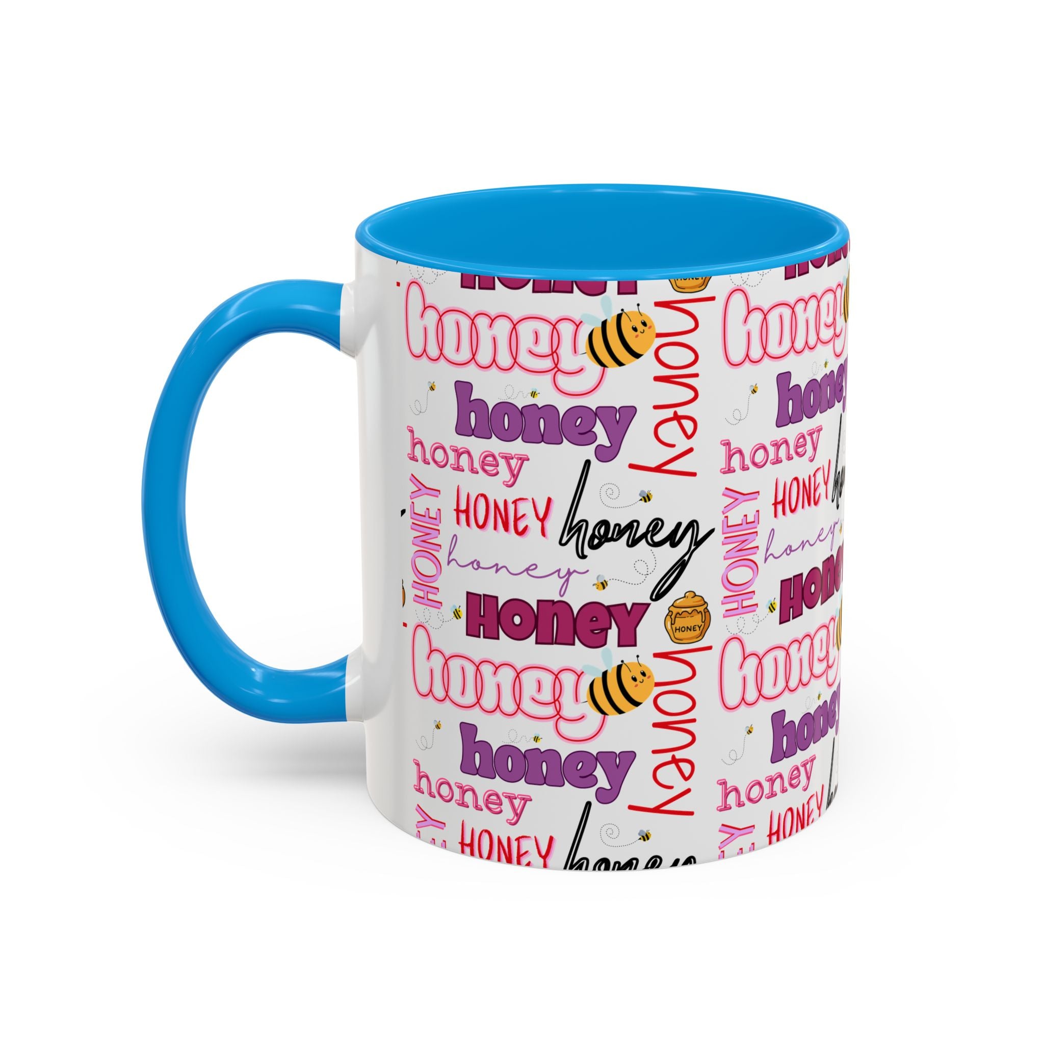 Honey Script Pattern Mug | Colorful Ceramic Mug
