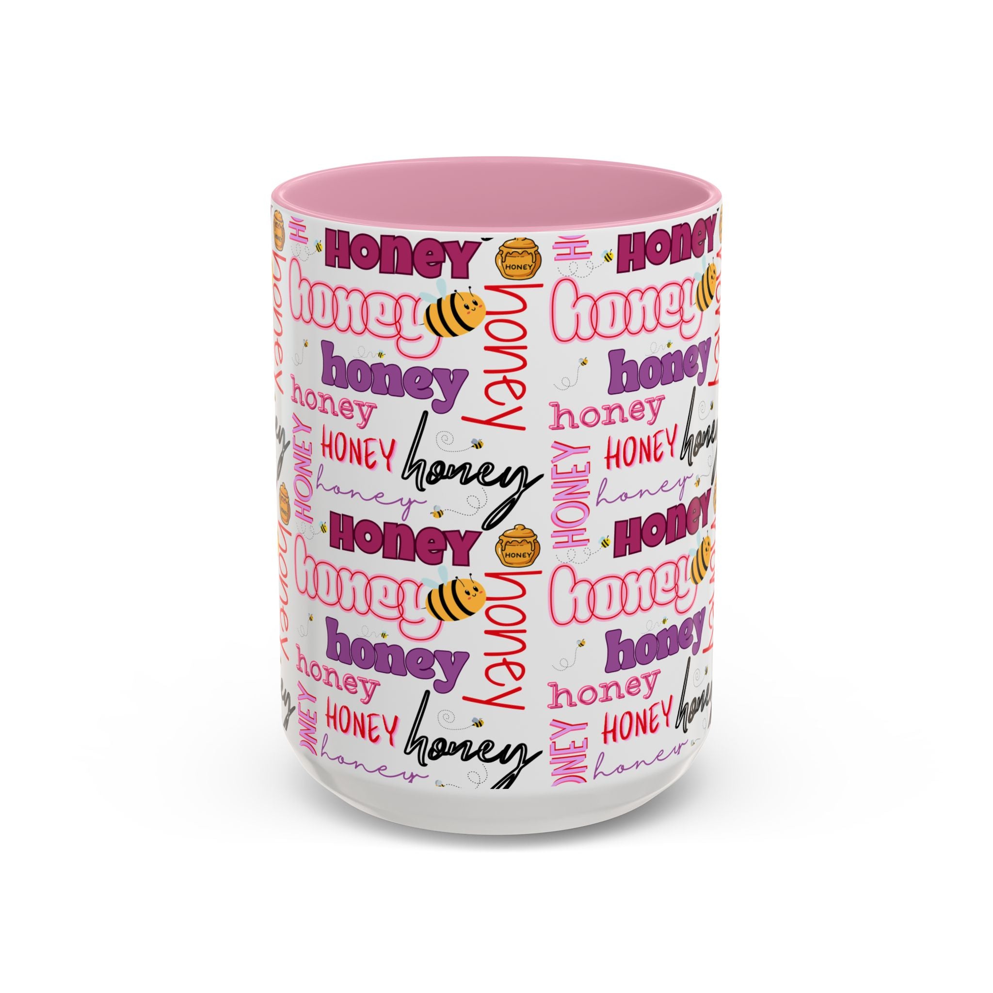 Honey Script Pattern Mug | Colorful Ceramic Mug