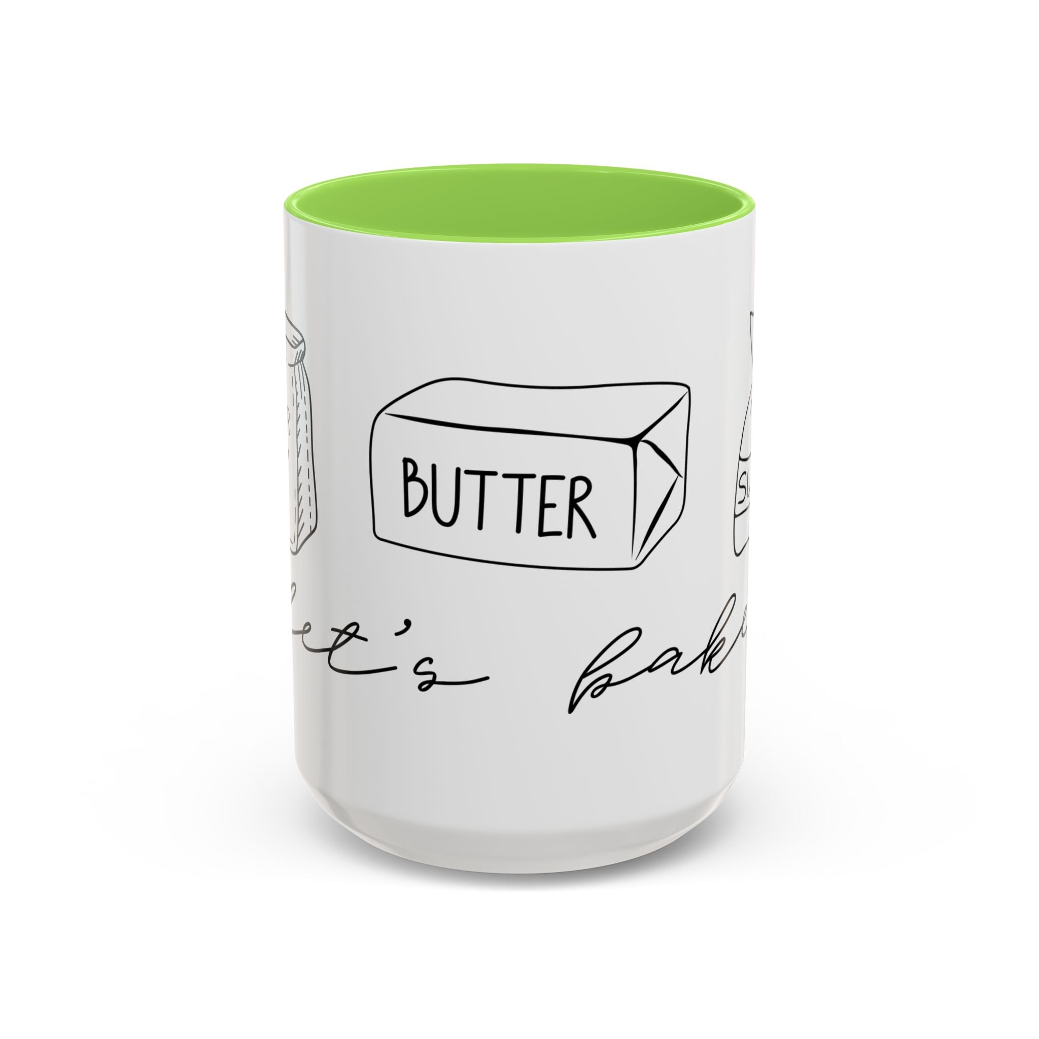 Baking Ingredients Illustration Mug | Ceramic Mug