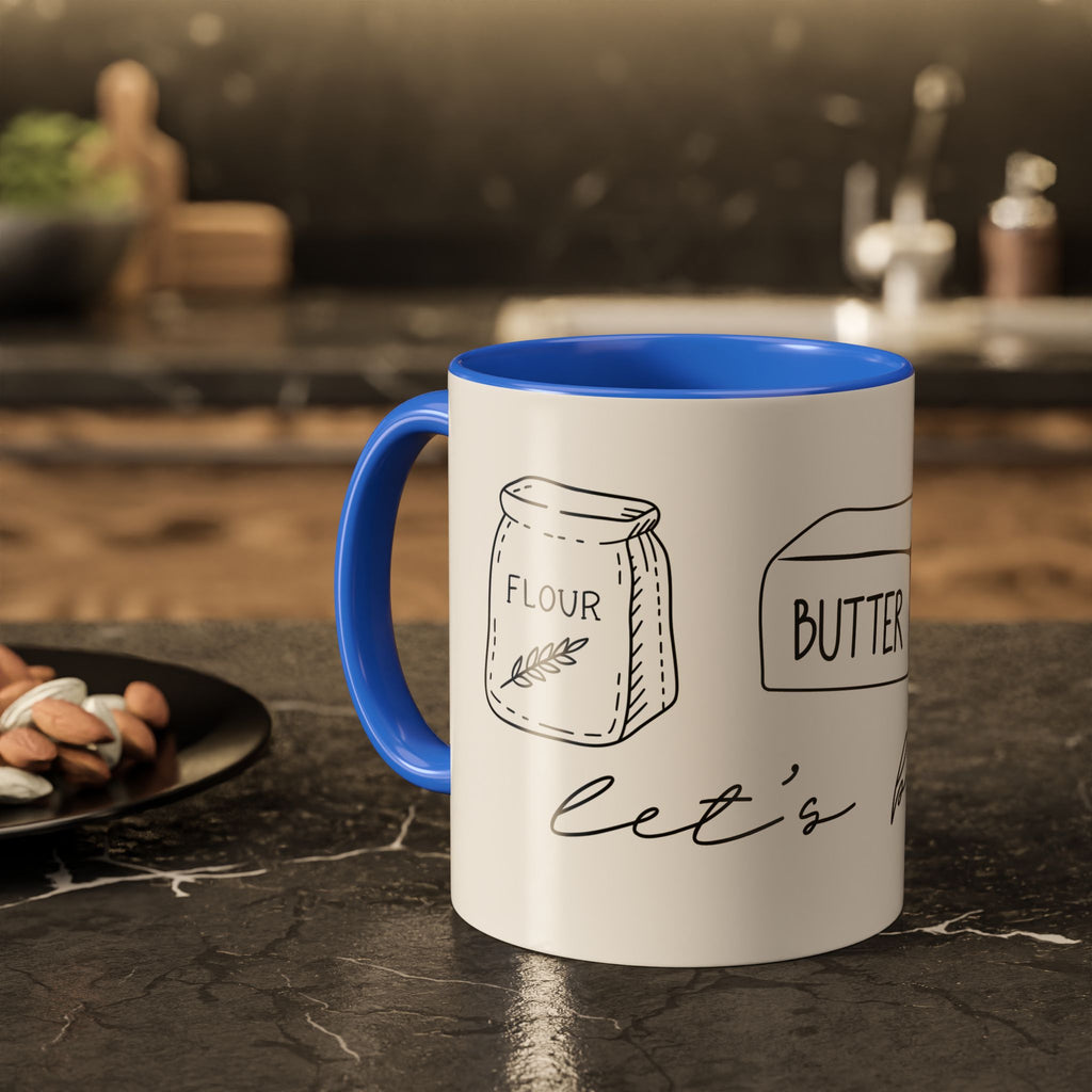 Baking Ingredients Illustration Mug | Ceramic Mug