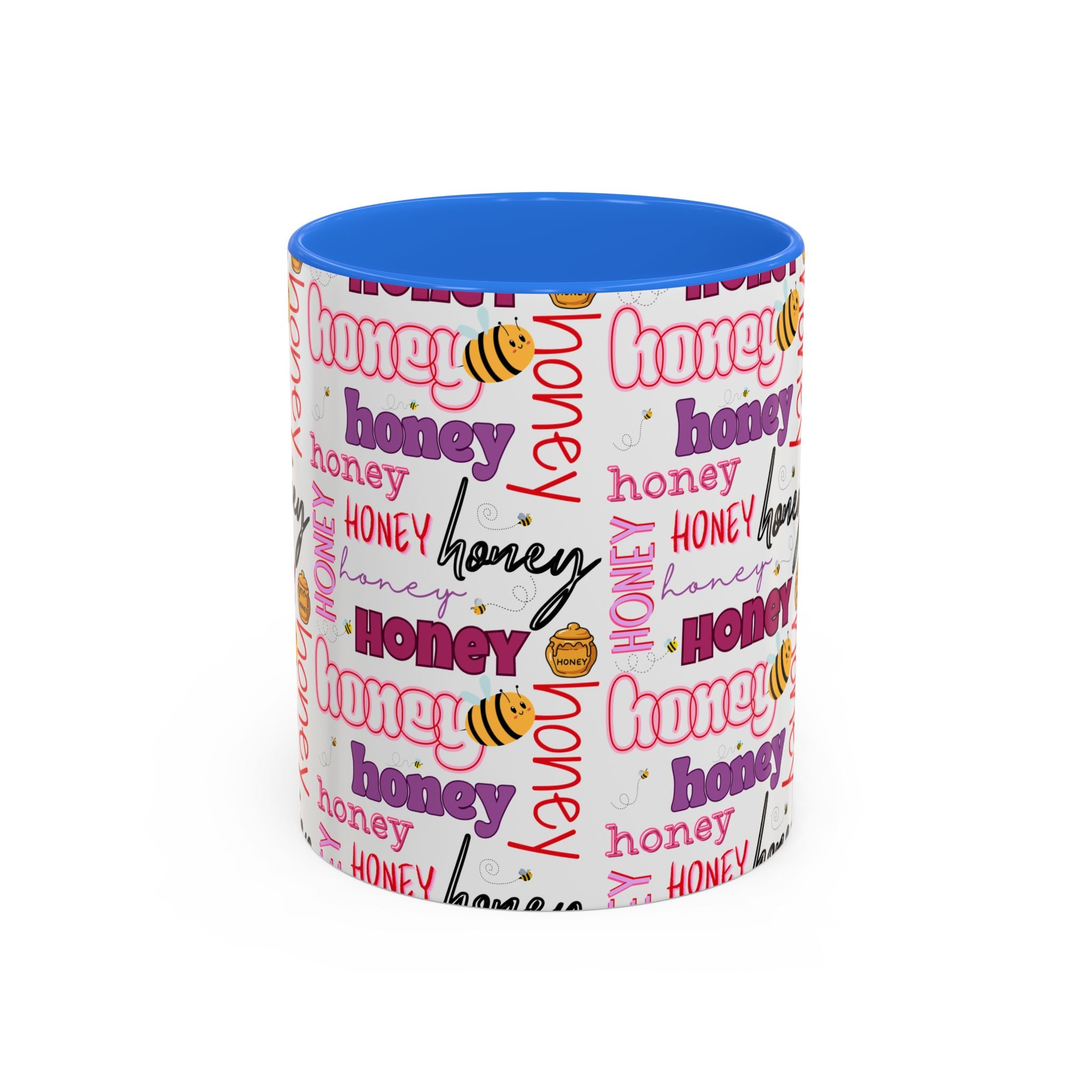 Honey Script Pattern Mug | Colorful Ceramic Mug