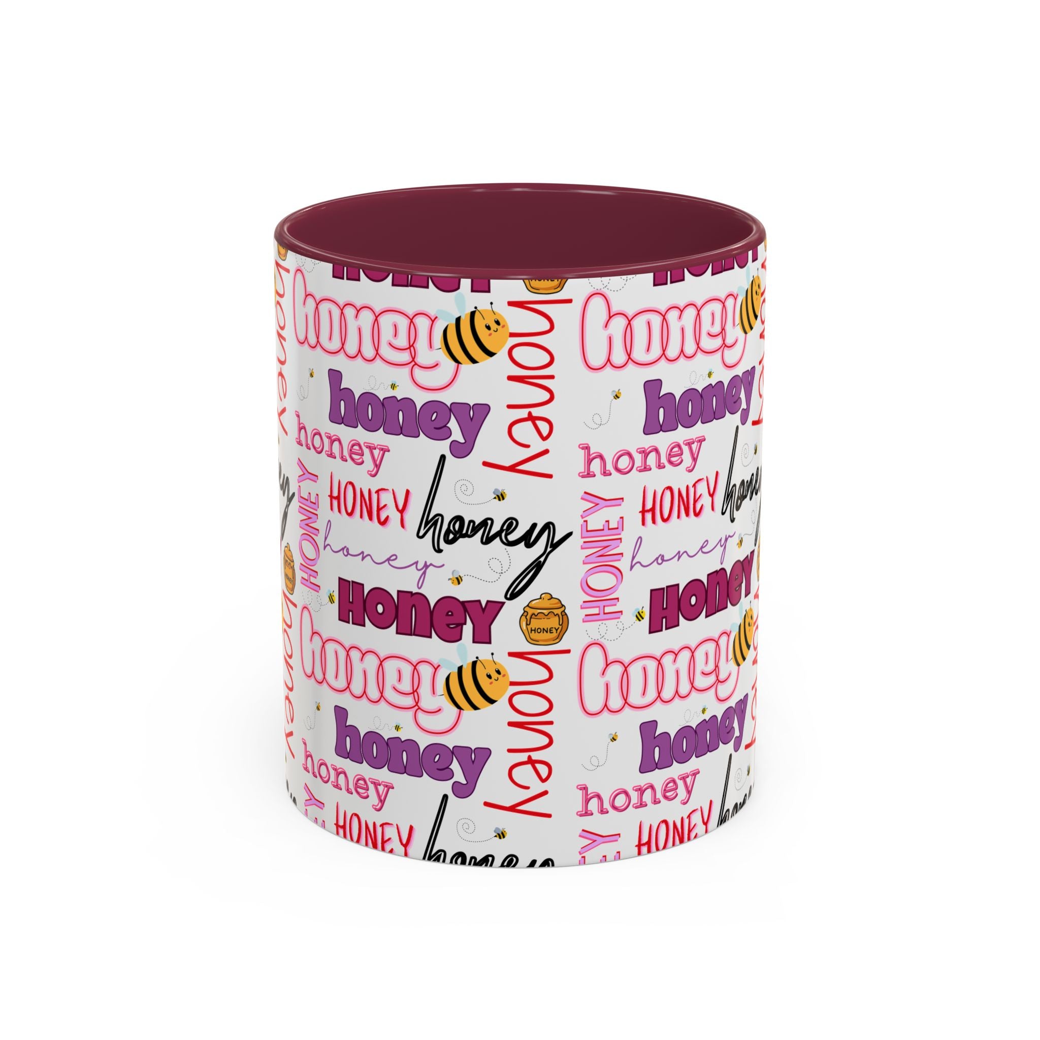 Honey Script Pattern Mug | Colorful Ceramic Mug