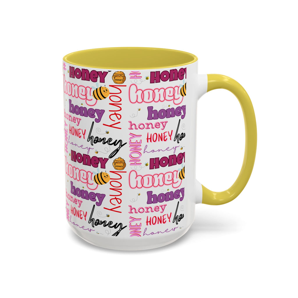 Honey Script Pattern Mug | Colorful Ceramic Mug