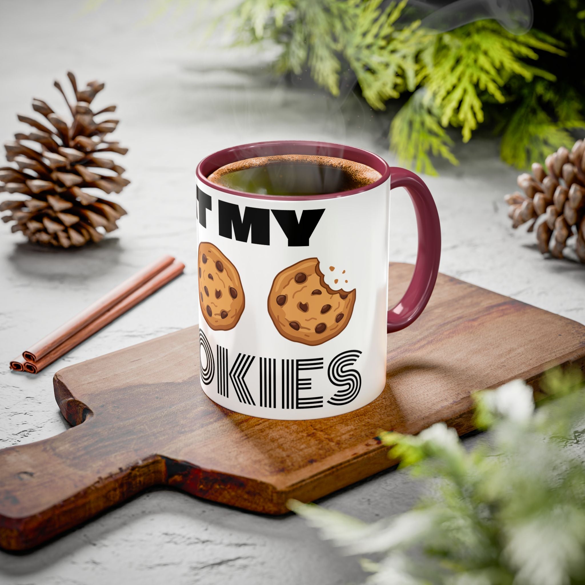 Eat My Cookies Mug | Chocolate Chip Cookie Illustration