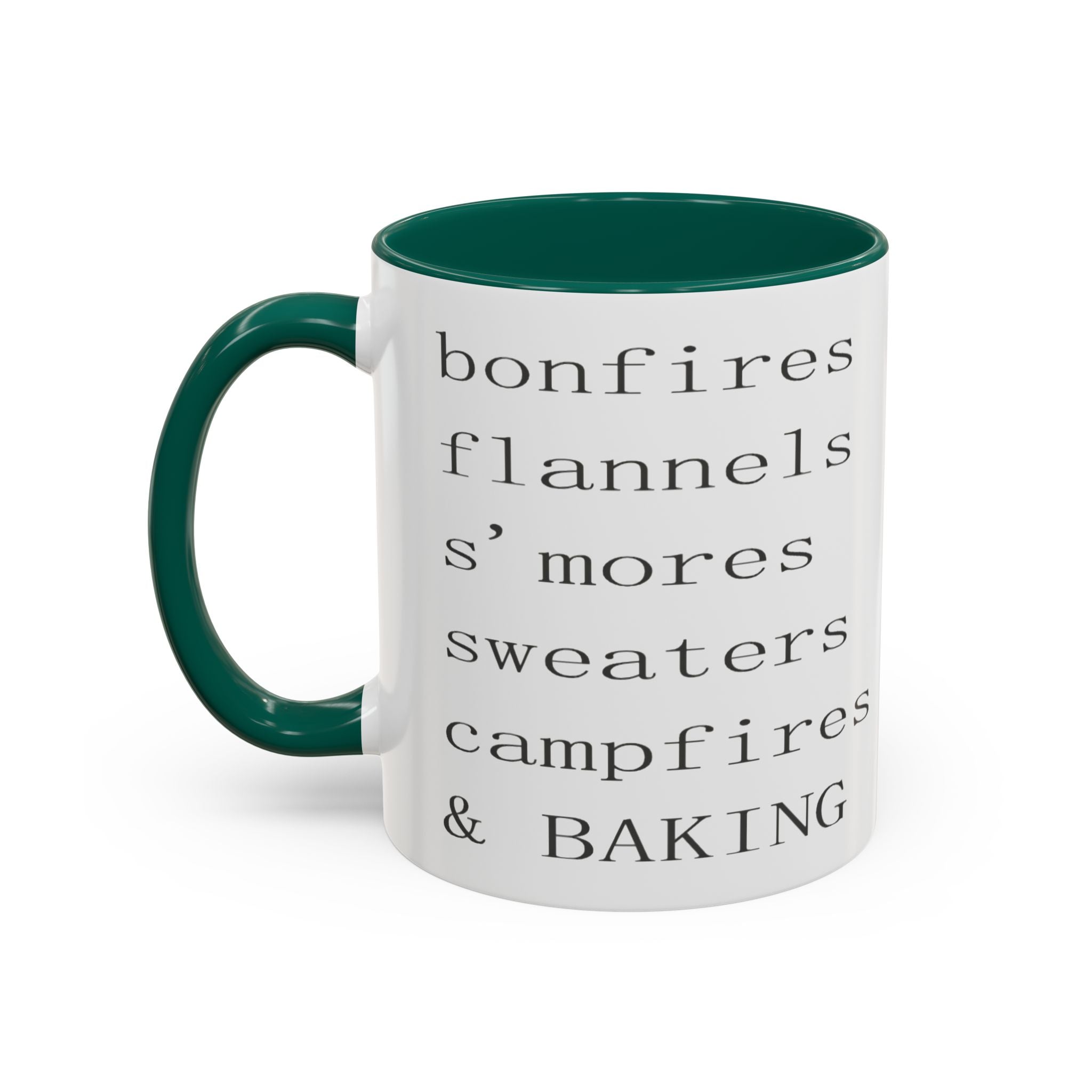 Minimalist Line Text Coffee Mug | Color Accent Mug