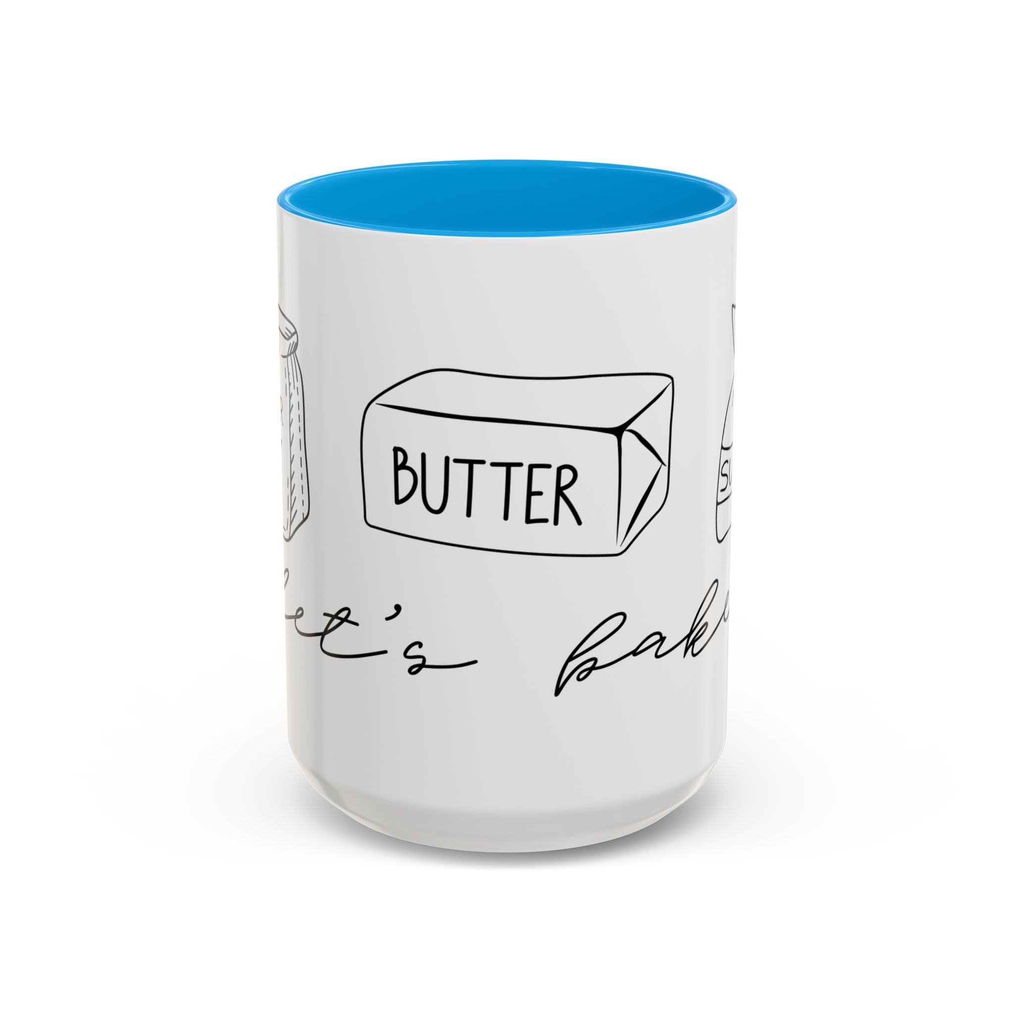 Baking Ingredients Illustration Mug | Ceramic Mug