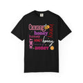 Honey Script Graphic T-Shirt — Playful Bee Typography Tee