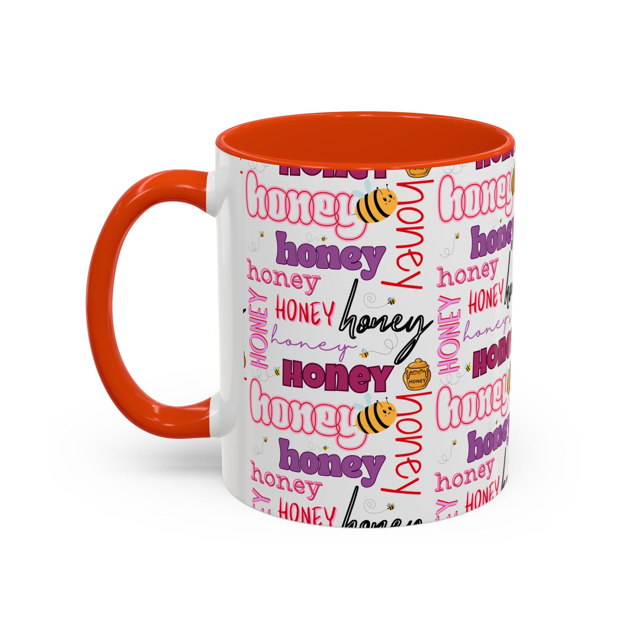 Honey Script Pattern Mug | Colorful Ceramic Mug