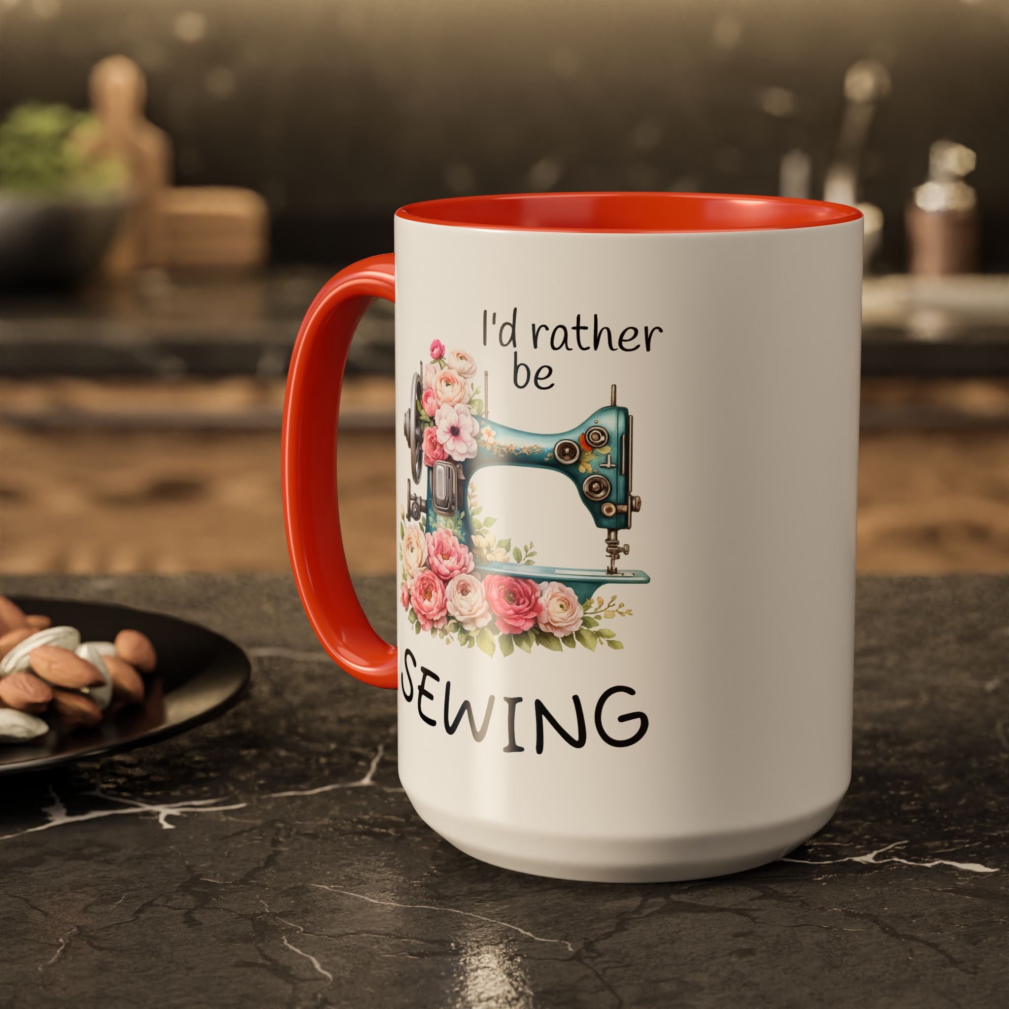 Colorful Camper Van Illustration Mug | Ceramic