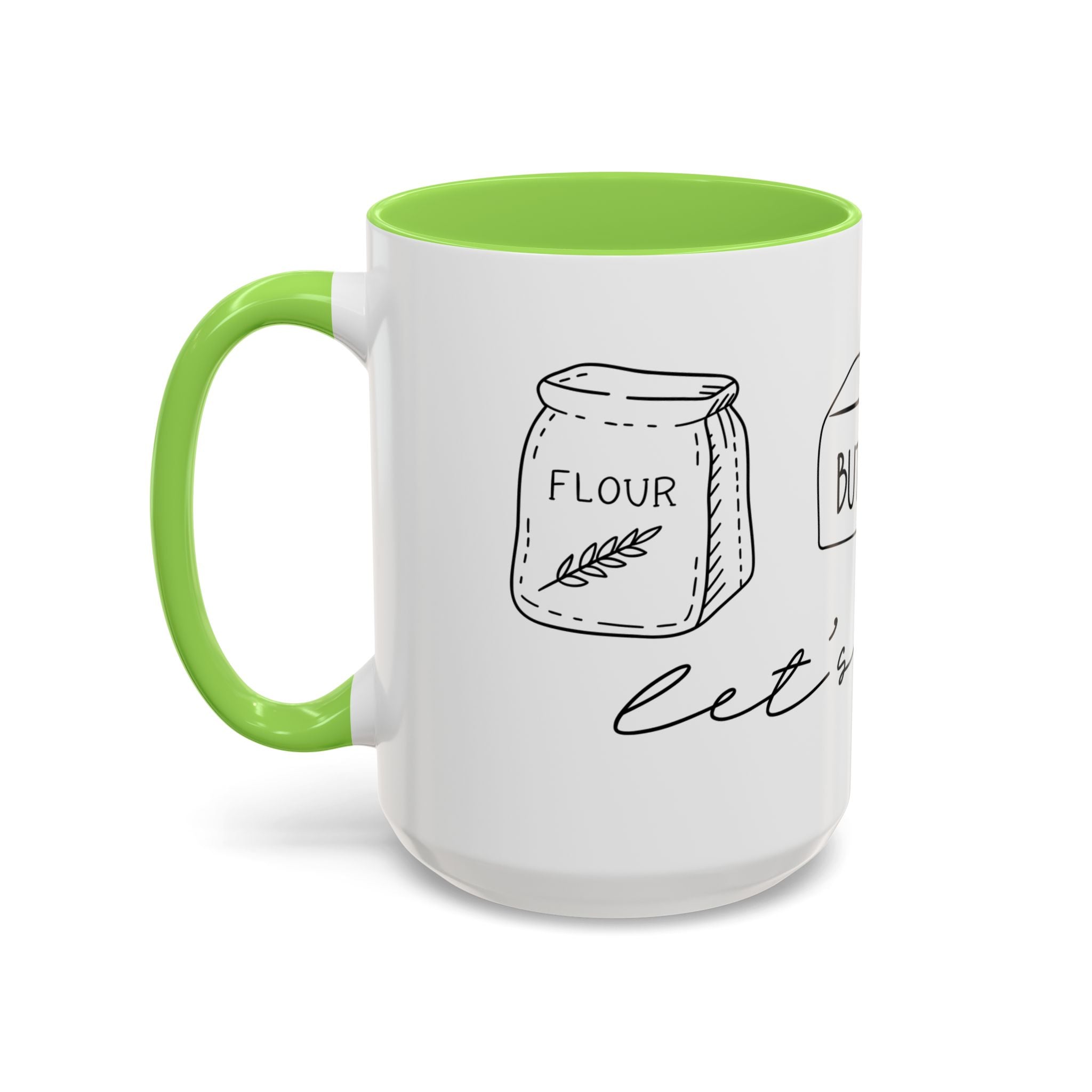 Baking Ingredients Illustration Mug | Ceramic Mug