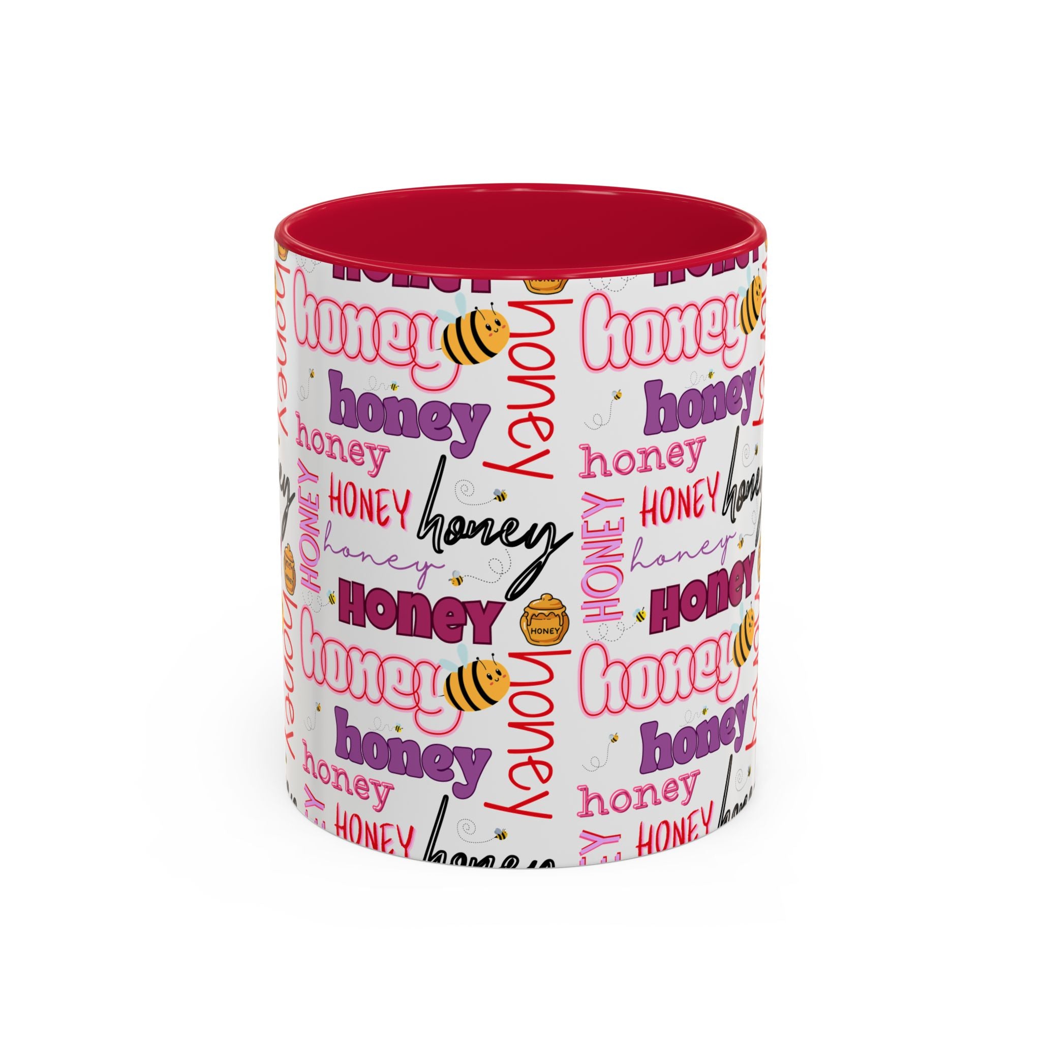Honey Script Pattern Mug | Colorful Ceramic Mug