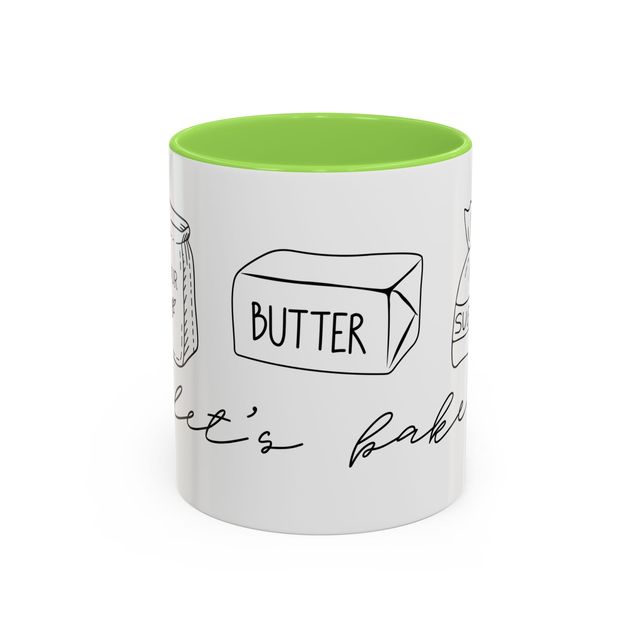 Baking Ingredients Illustration Mug | Ceramic Mug