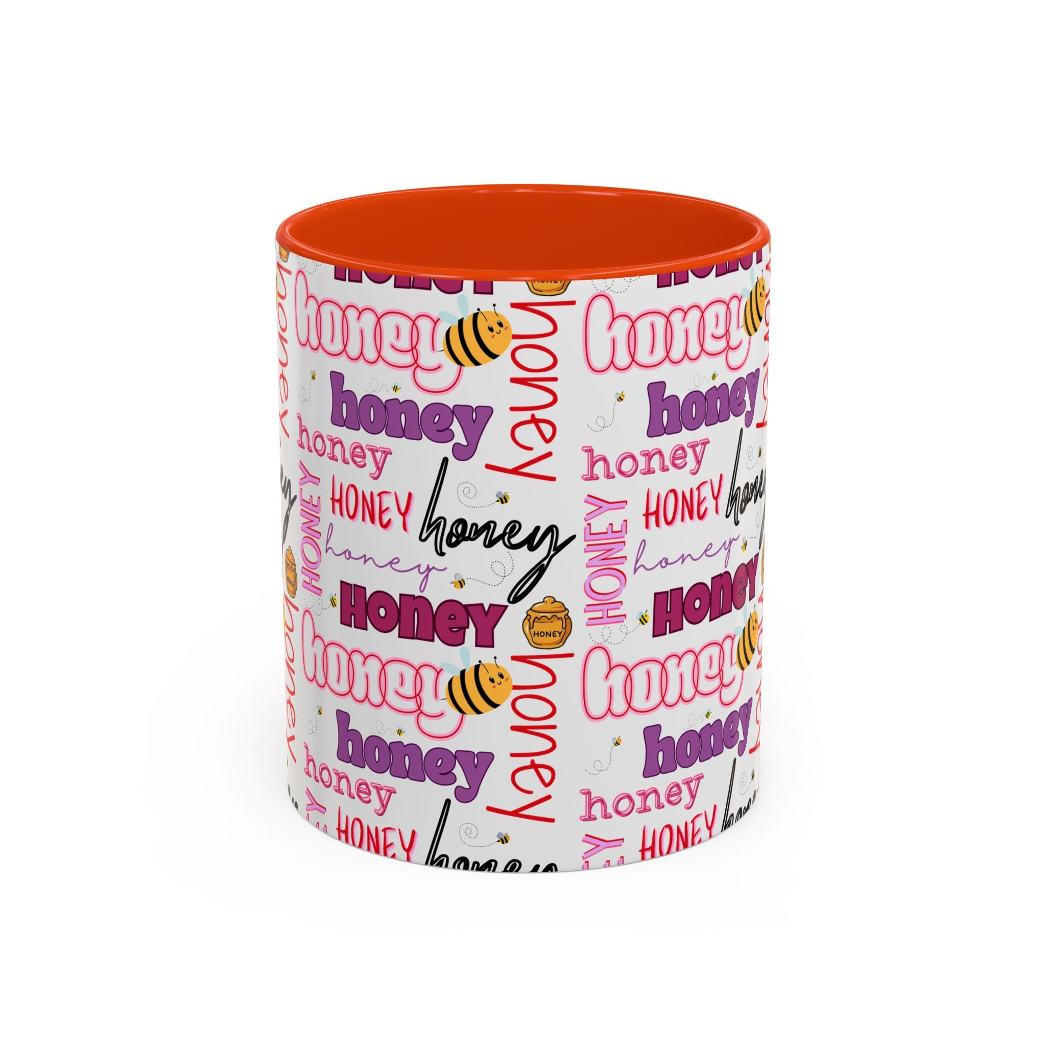 Honey Script Pattern Mug | Colorful Ceramic Mug